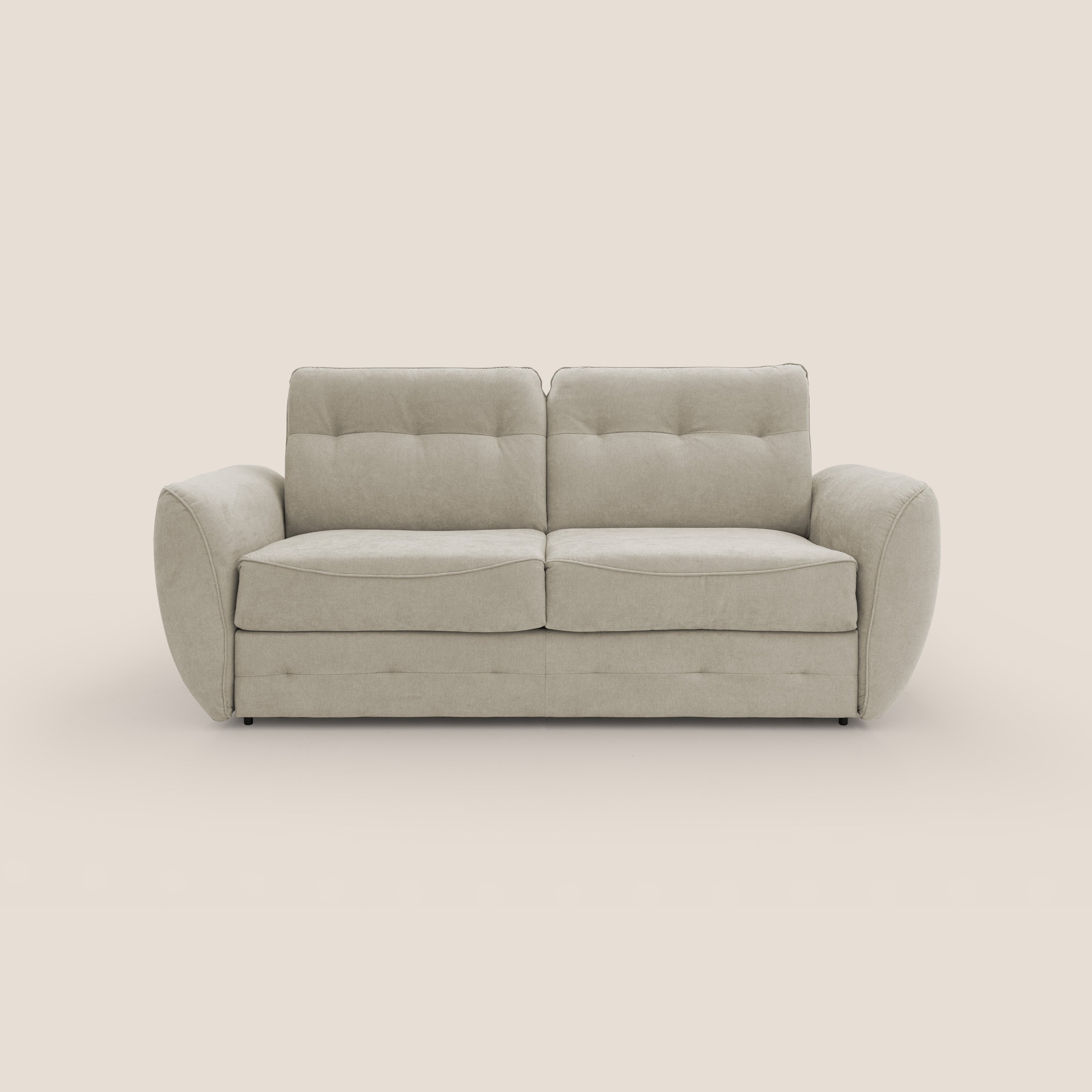 Zeus - Canapé convertible scandinave avec dossier haut en tissu imperméable