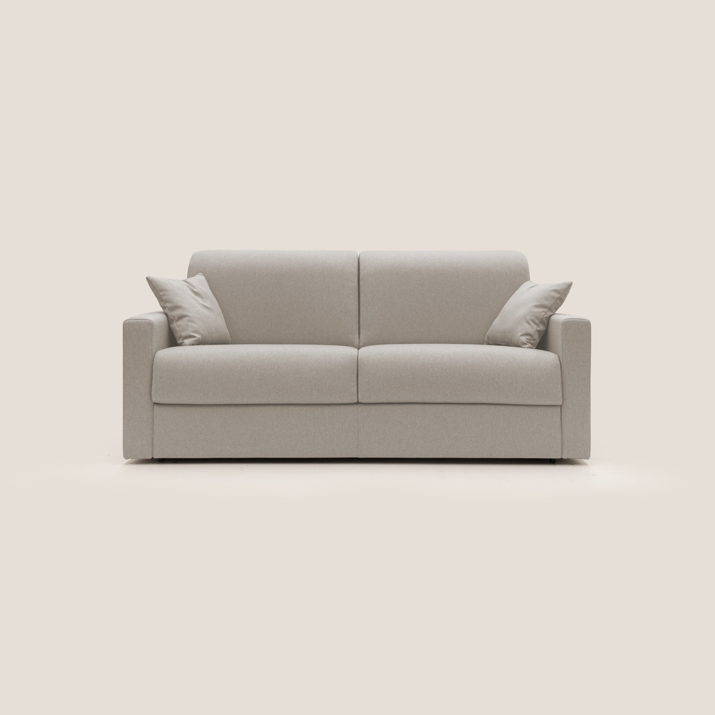 Chris Divano letto matrimoniale in tessuto impermeabile T13 panna - divani.store