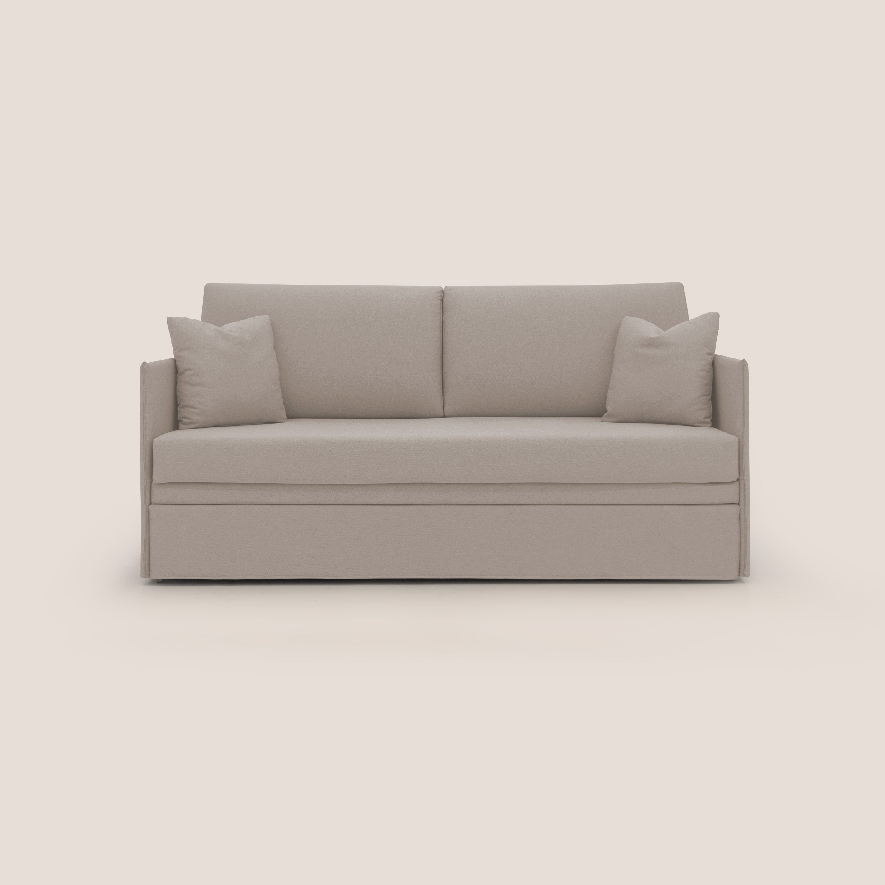 Tortona Divano duplex con doppio letto in tessuto simil cotone impermeabile T13 panna - divani.store