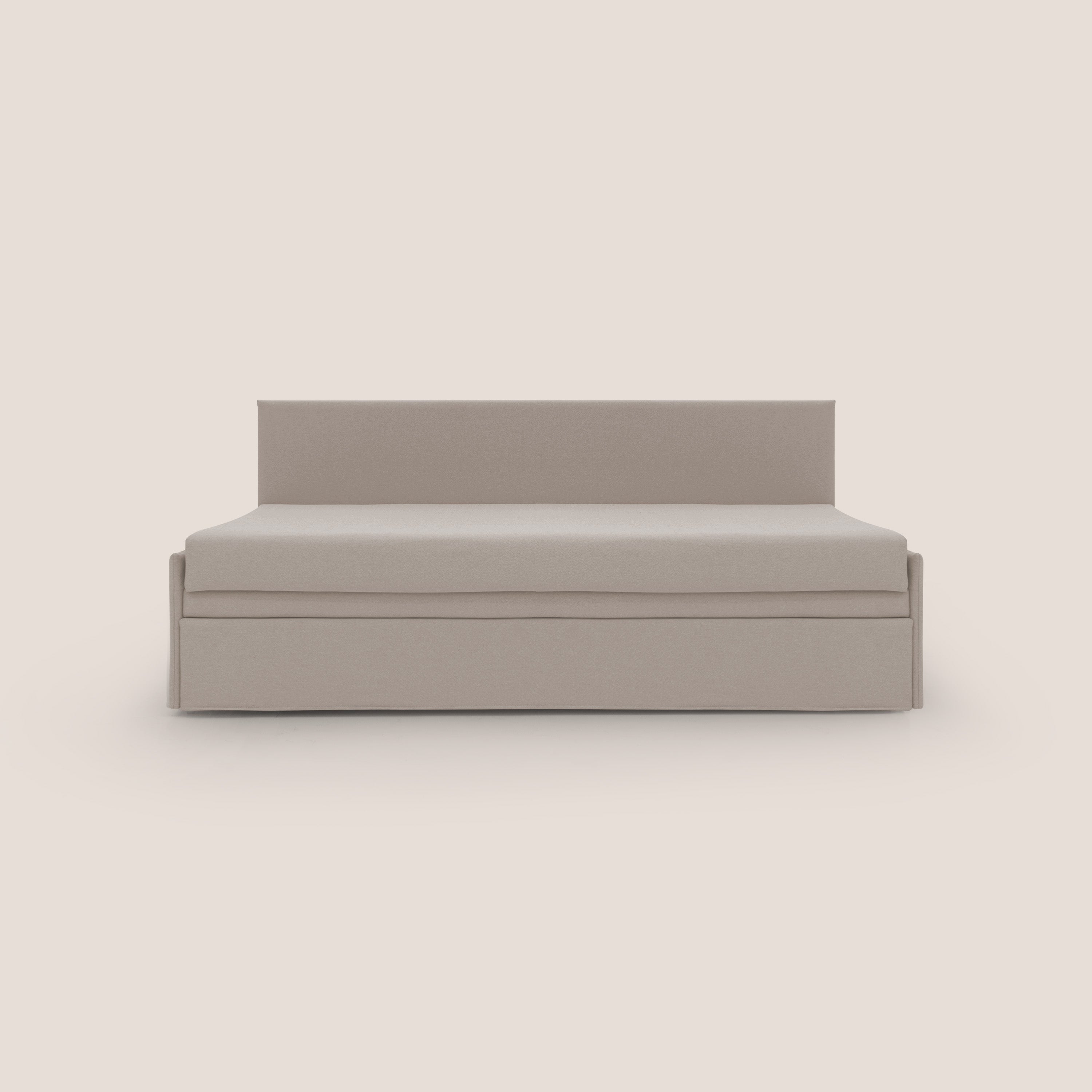 Naviglio Divano duplex con doppio letto in tessuto simil cotone impermeabile T13 panna - divani.store