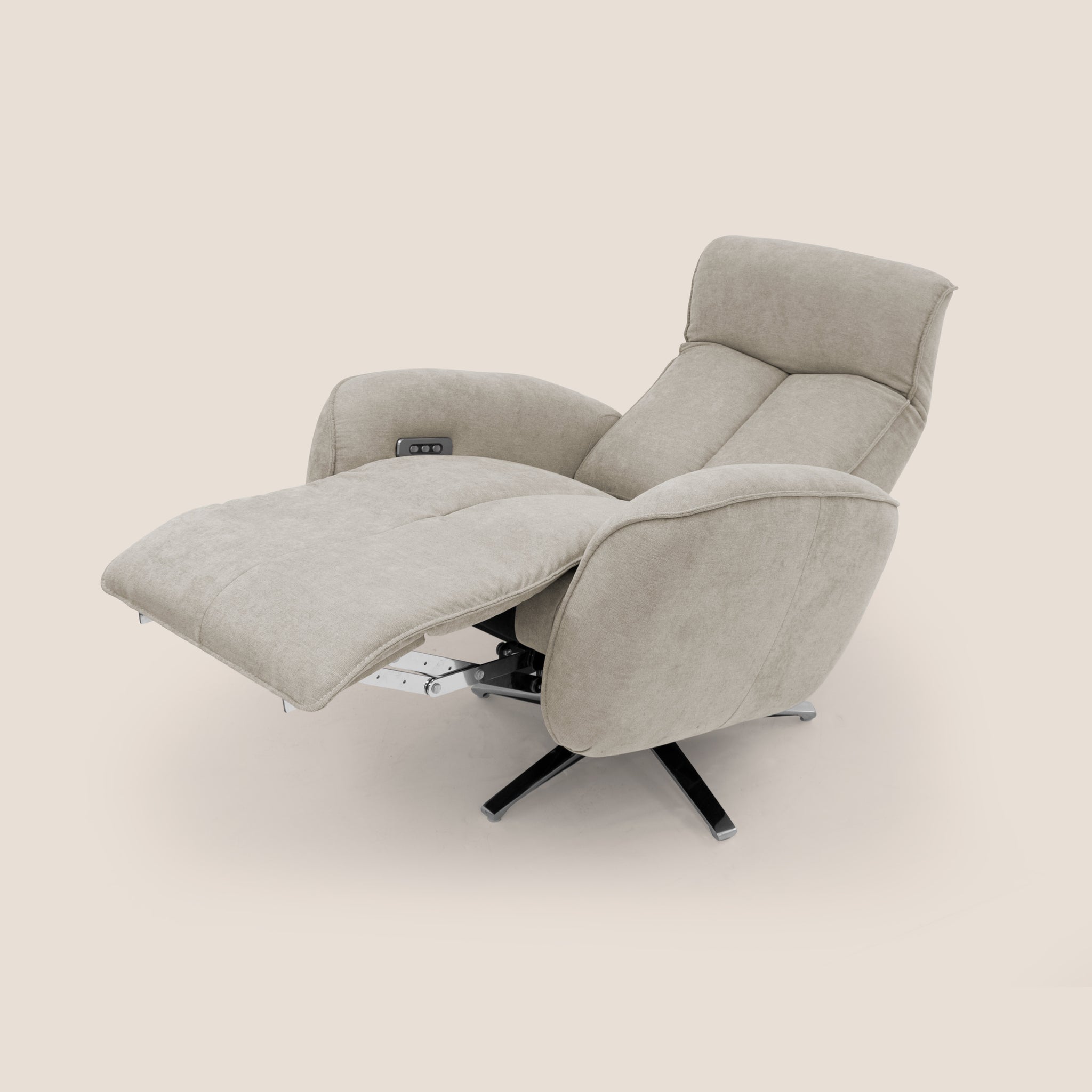 EVA fauteuil RELAX ELECTRIQUE en tissu imperméable T02 CREME