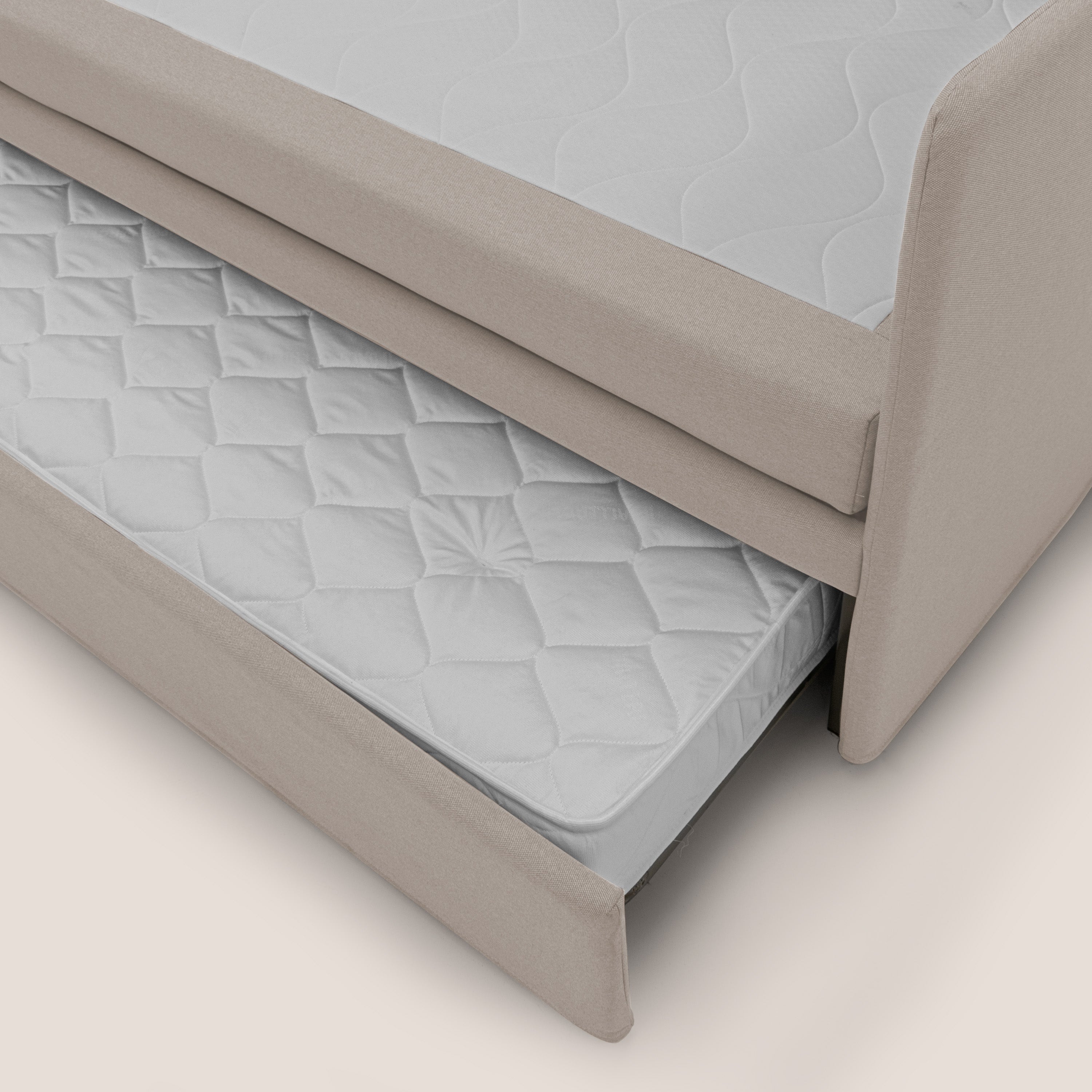 Nolo Divano duplex con doppio letto in tessuto simil cotone impermeabile T13 panna - divani.store