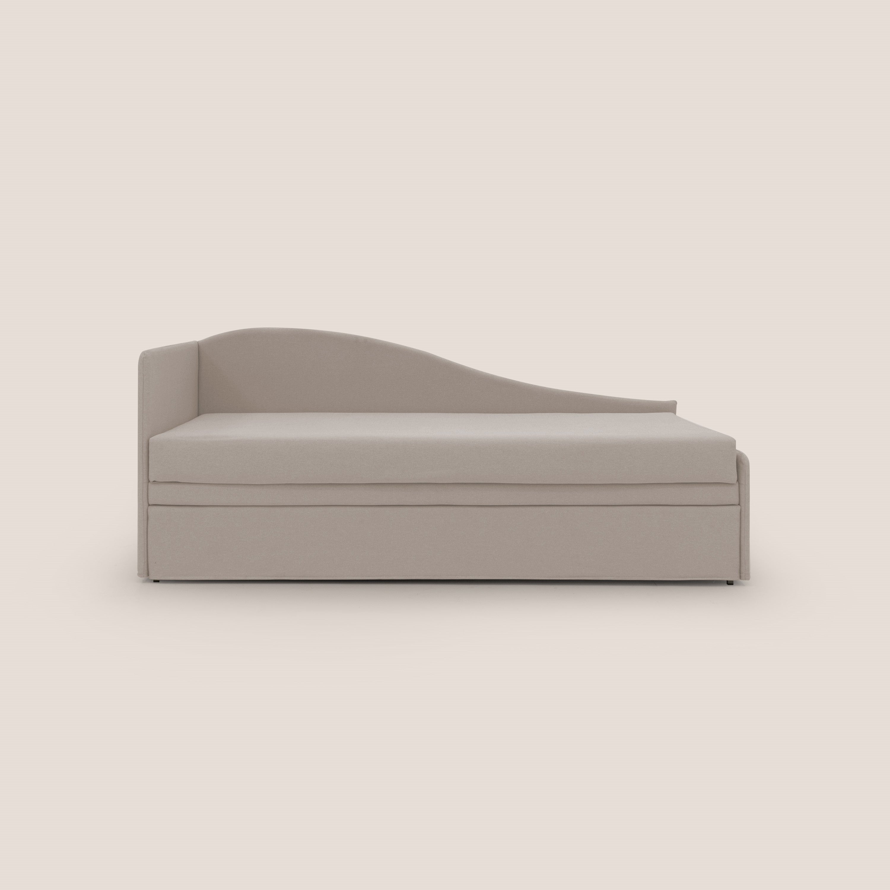 Nolo Divano duplex con doppio letto in tessuto simil cotone impermeabile T13 panna - divani.store