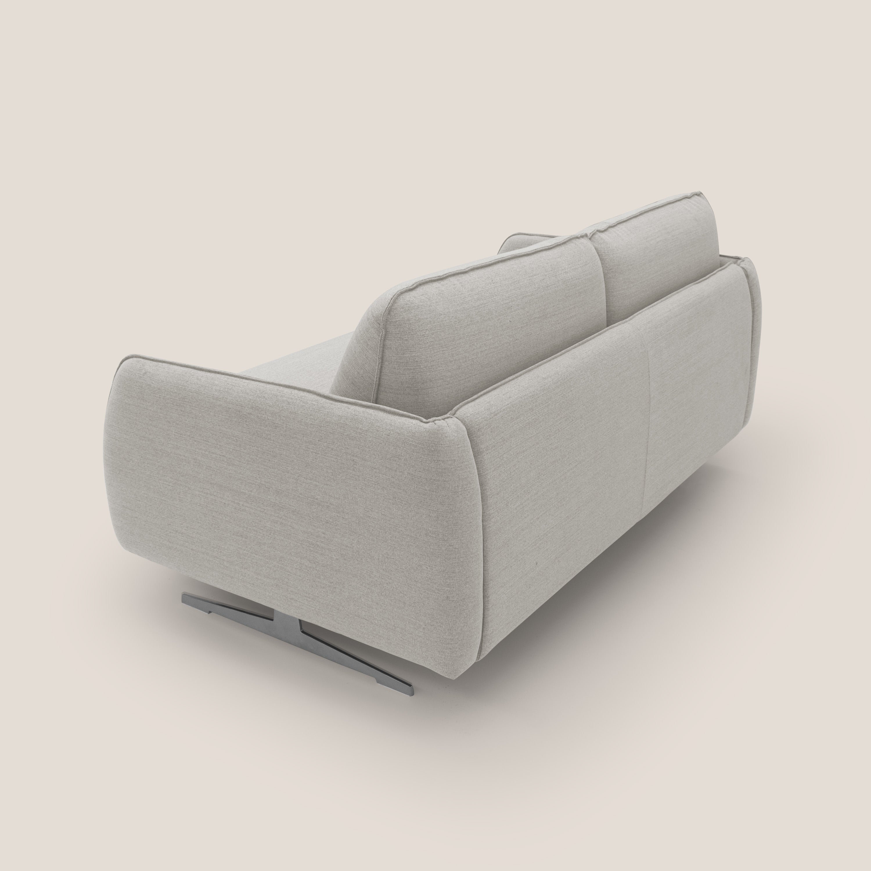 Texas Divano letto matrimoniale moderno in tessuto impermeabile T19 panna - divani.store