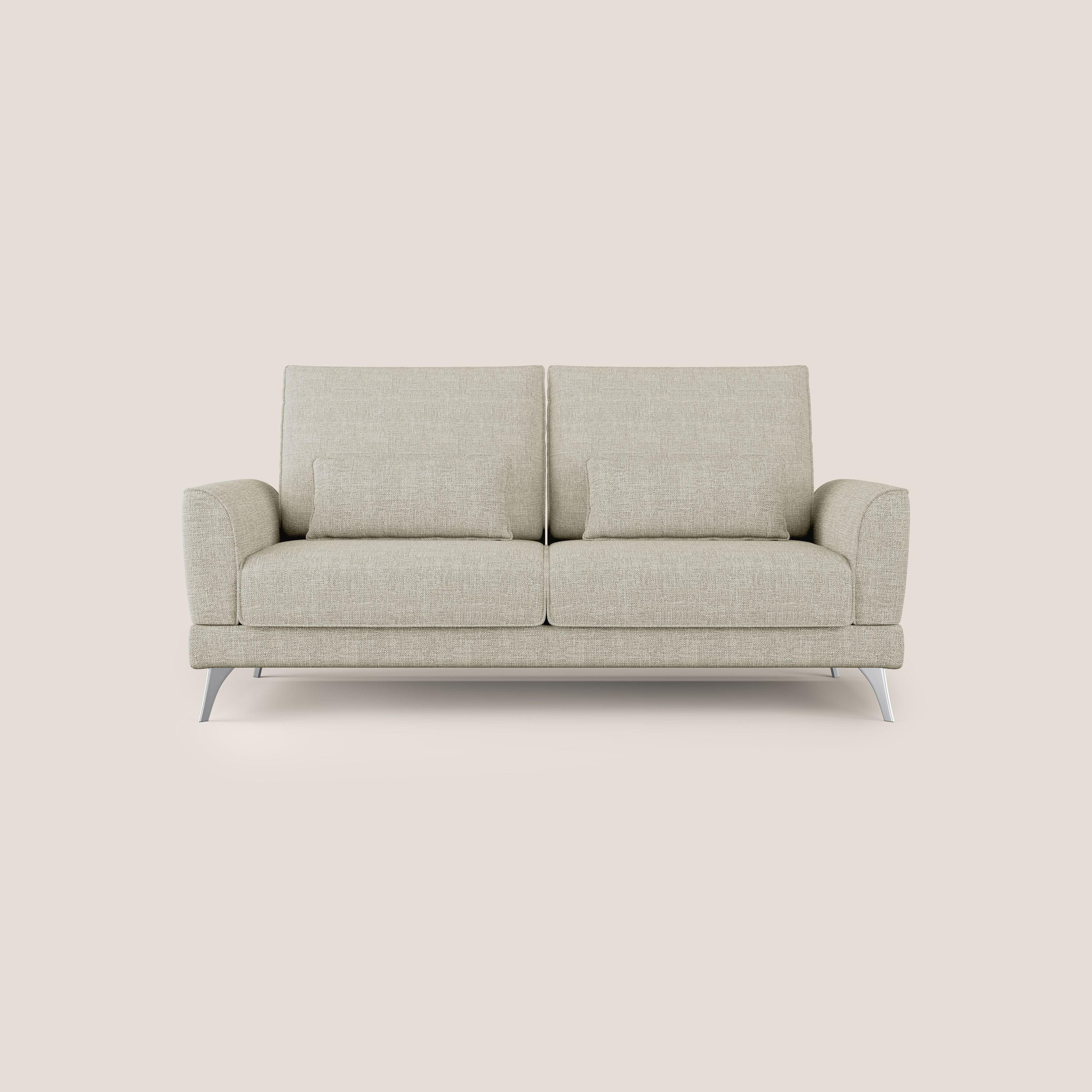 Tommy Divano relax con schienali traslanti in morbido tessuto fiammato T06 panna - divani.store