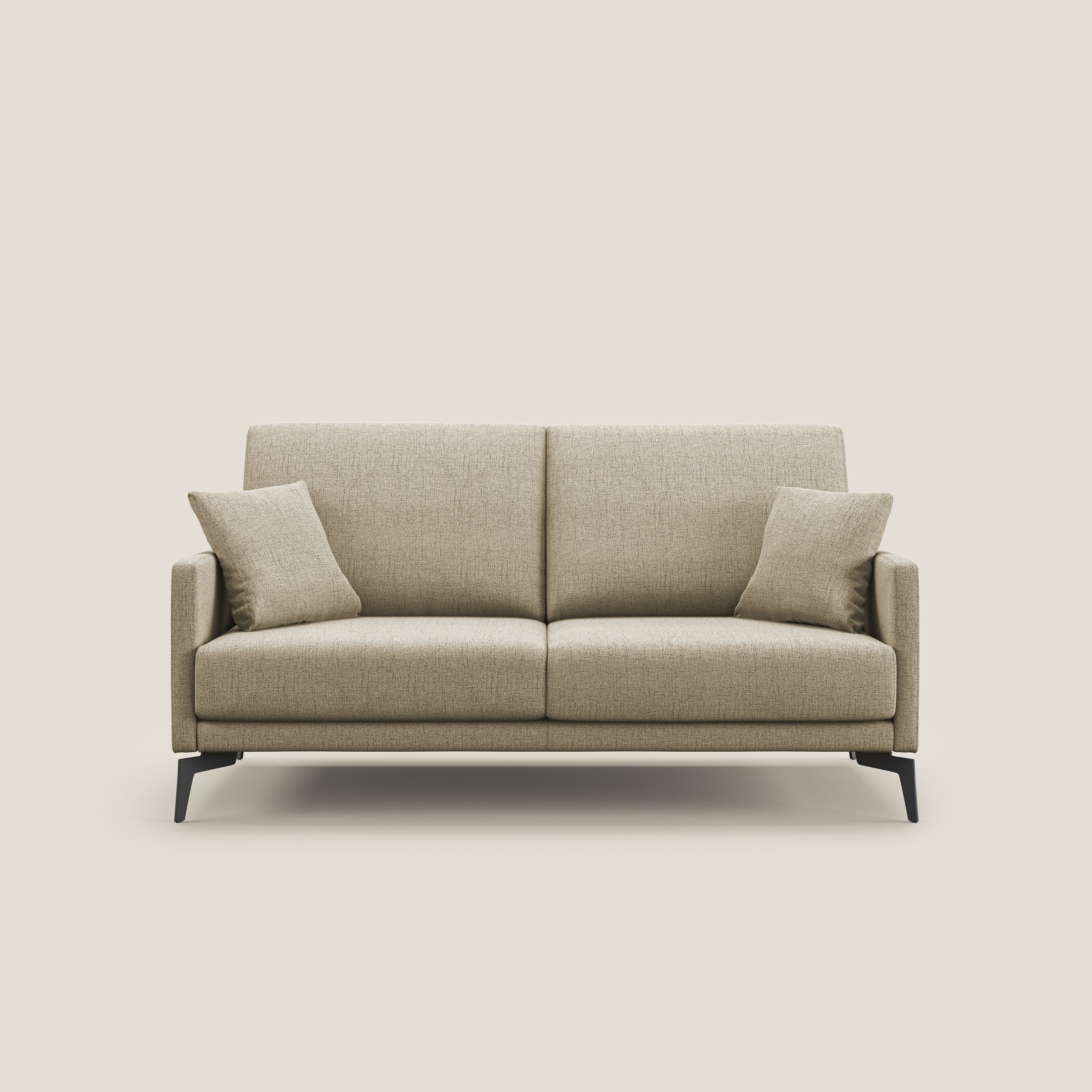 Saturno divano moderno in tessuto morbido impermeabile T03 beige - divani.store