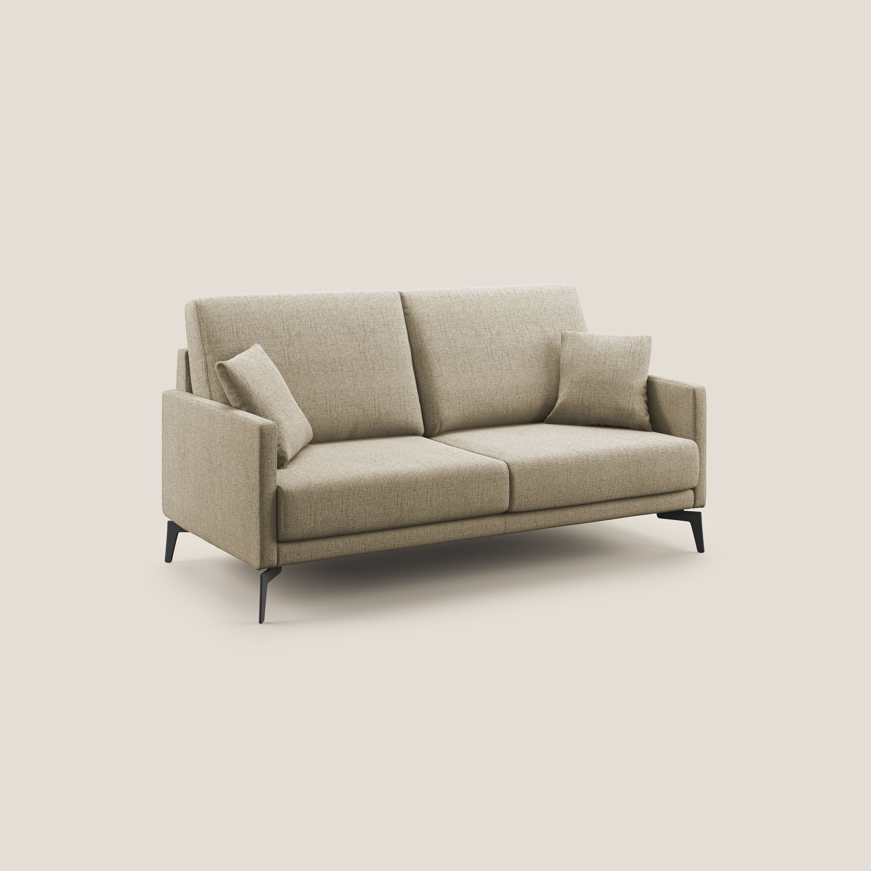 Saturno divano moderno in tessuto morbido impermeabile T03 beige - divani.store