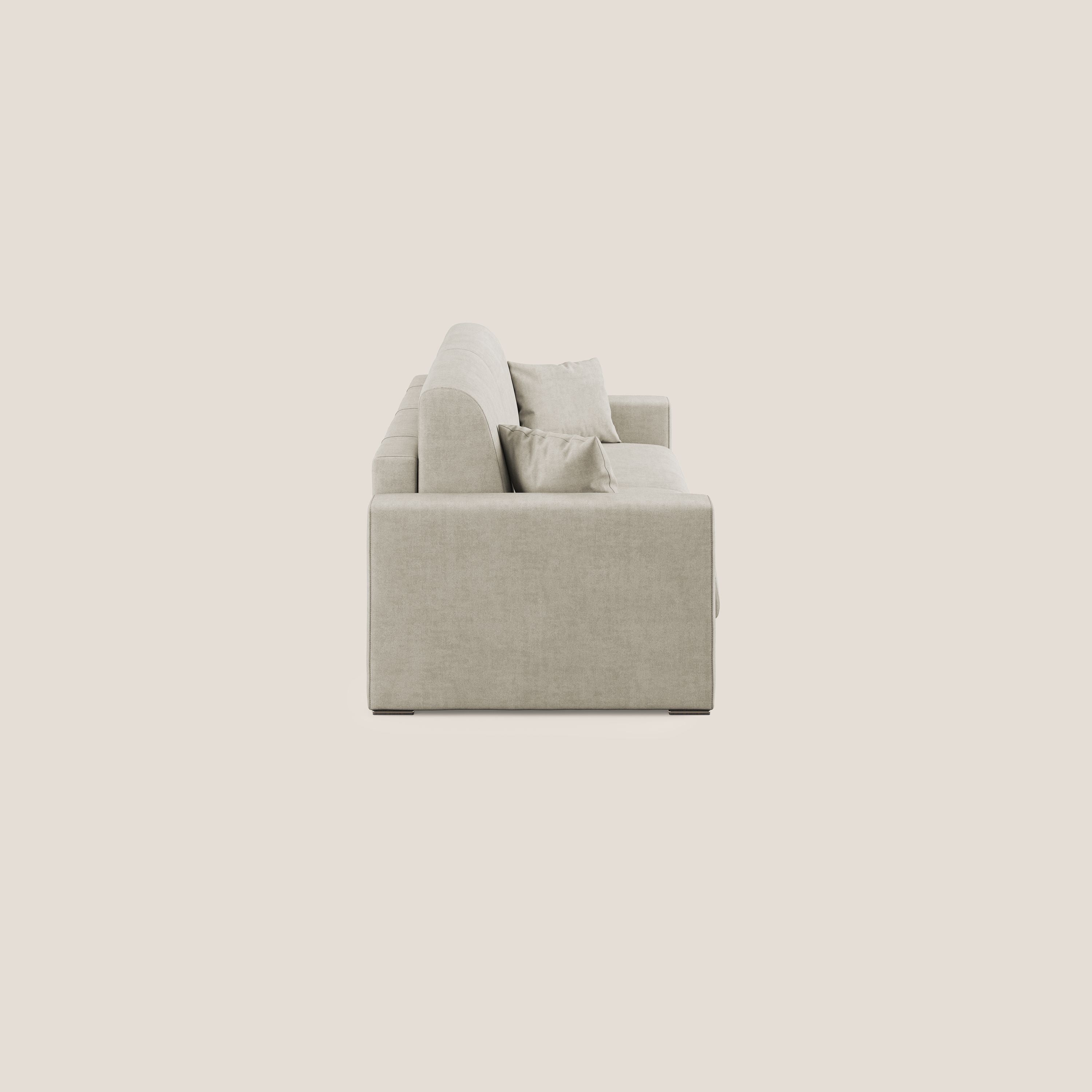 Best Divano letto matrimoniale in tessuto impermeabile T02 panna - divani.store