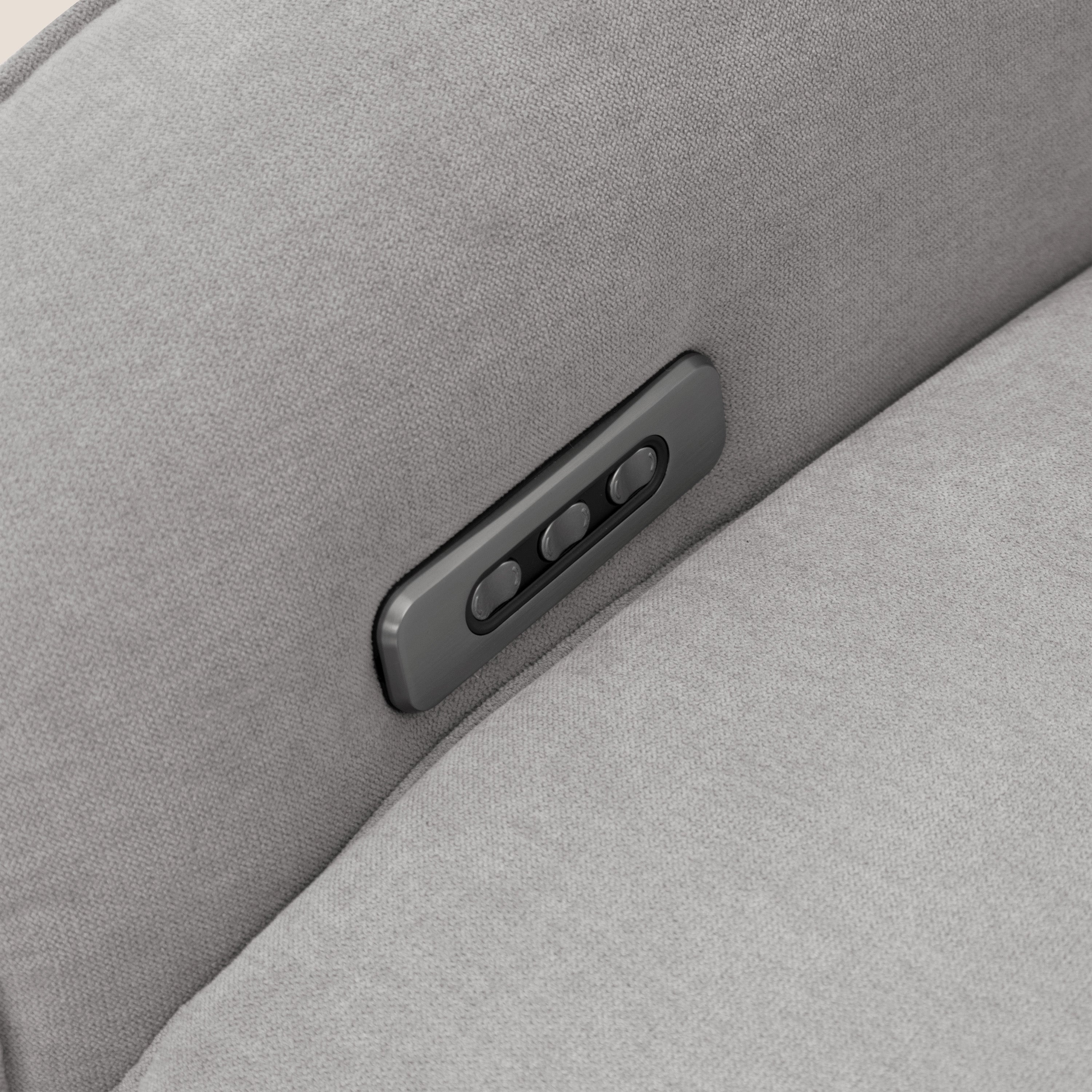 EVA Poltroncina RELAX in morbido tessuto impermeabile T02 grigio chiaro - divani.store