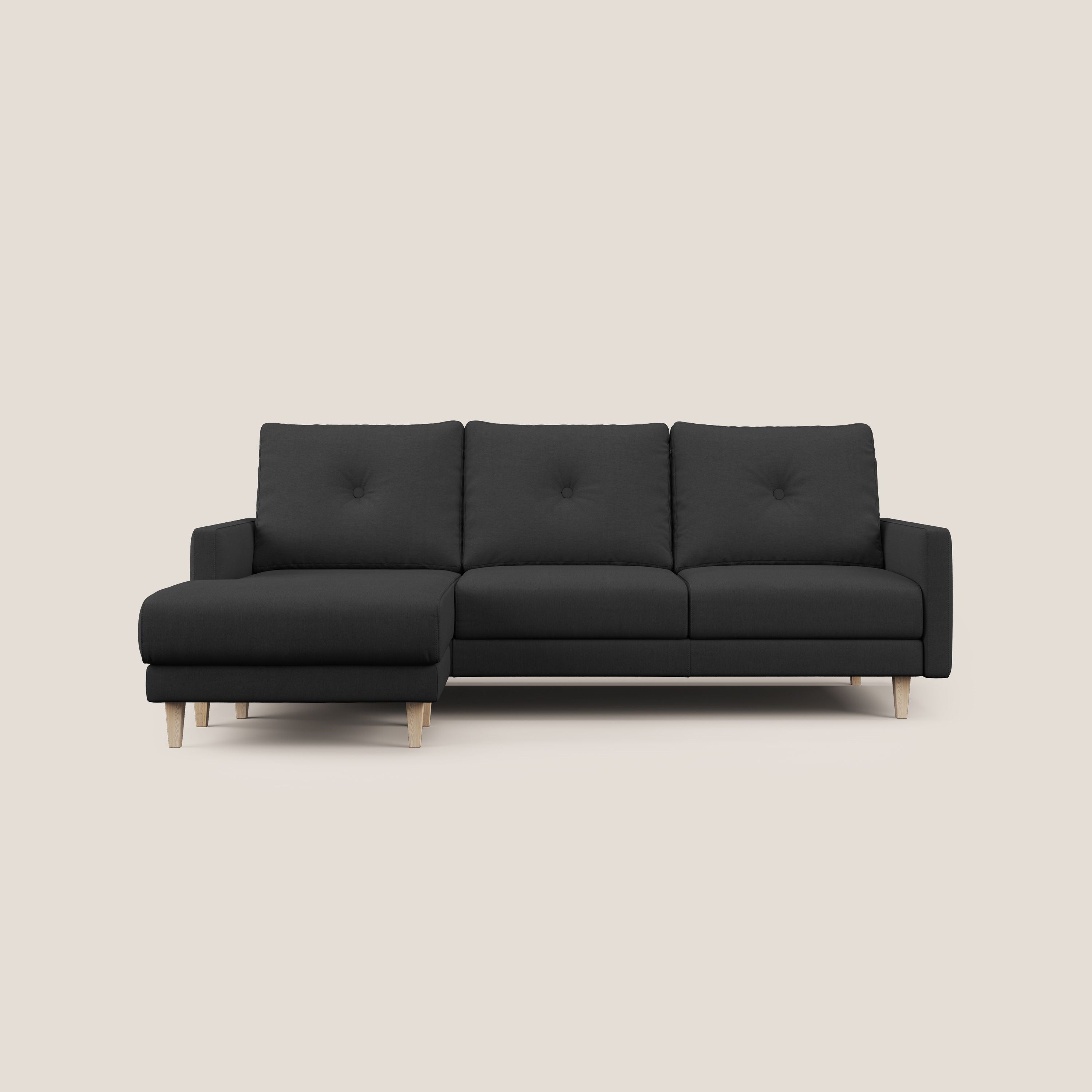 Matisse Divano angolare con sedute scorrevoli in tessuto morbido smacchiabile T17 - divani.store