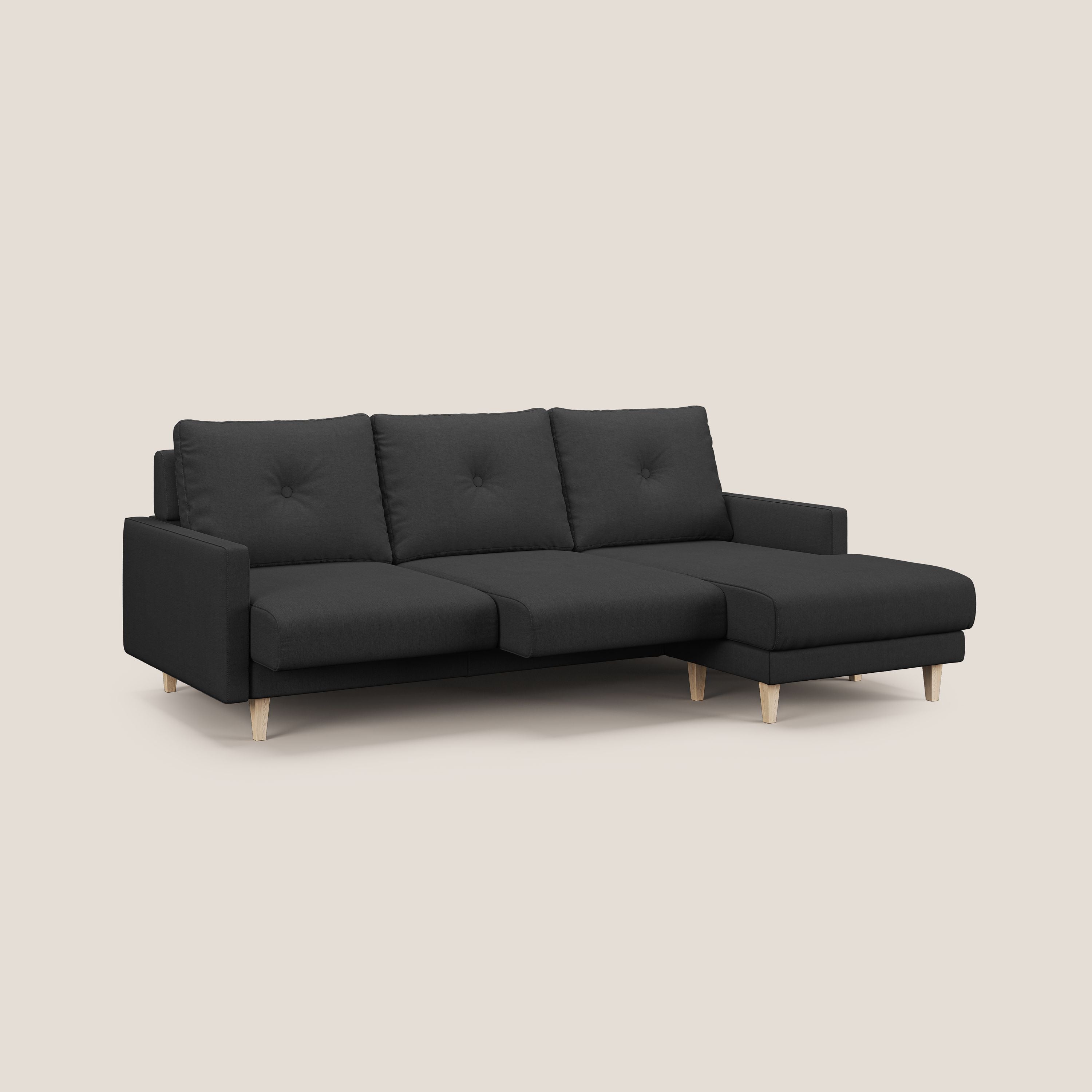 Matisse Divano angolare con sedute scorrevoli in tessuto morbido smacchiabile T17 - divani.store