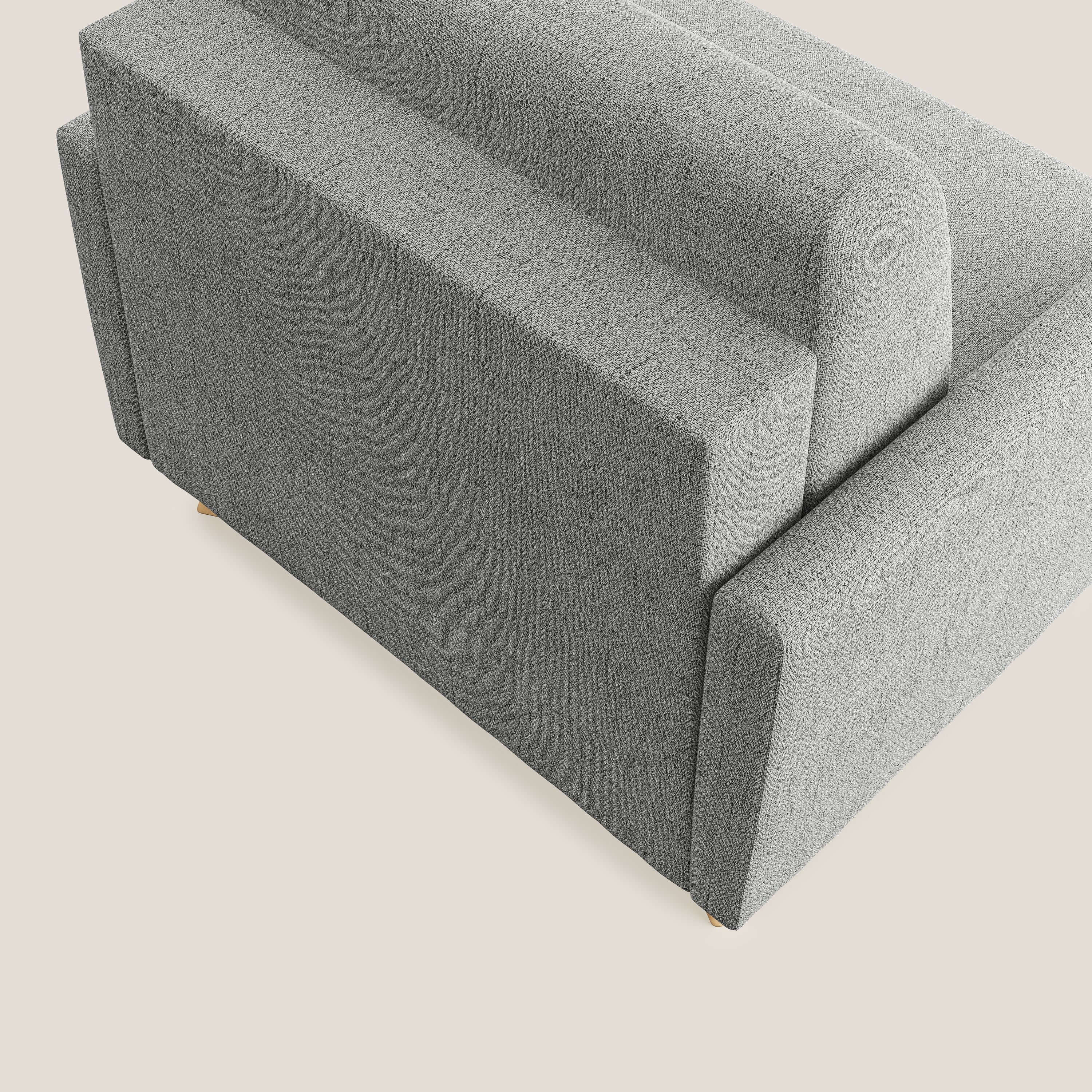 Edgar poltrona letto in tessuto felis impermeabile T03 grigio chiaro - divani.store