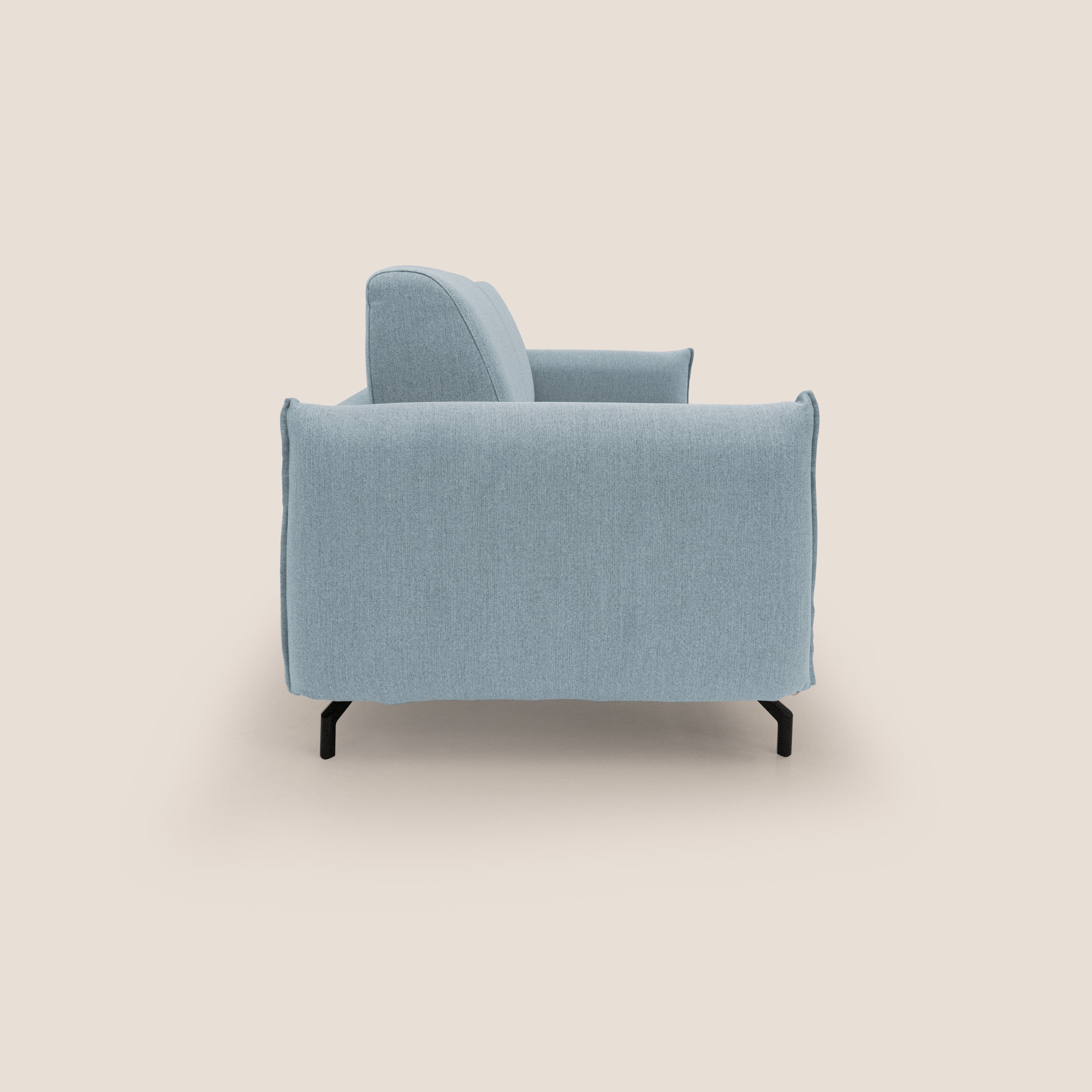 Scarlet divano letto in tessuto misto cotone impermeabile T19 carta da zucchero - divani.store
