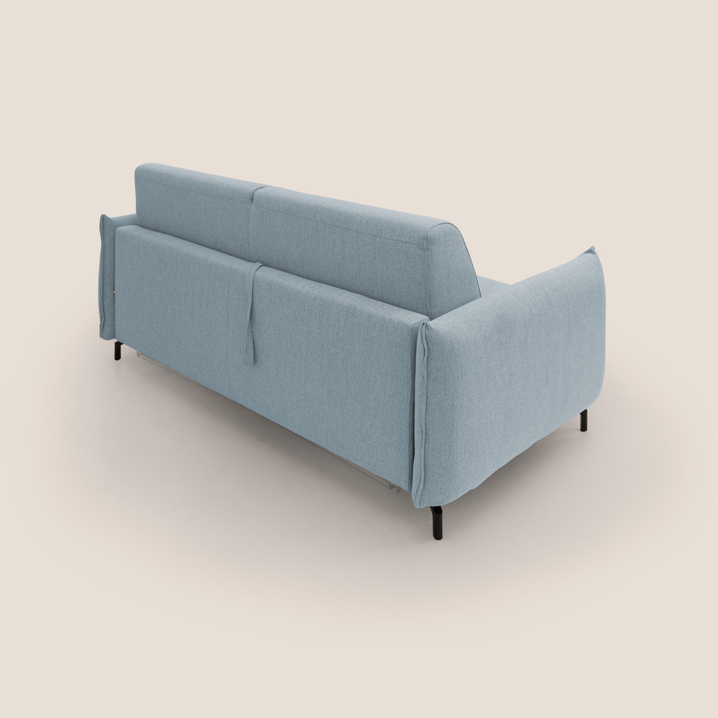 Scarlet divano letto in tessuto misto cotone impermeabile T19 carta da zucchero - divani.store