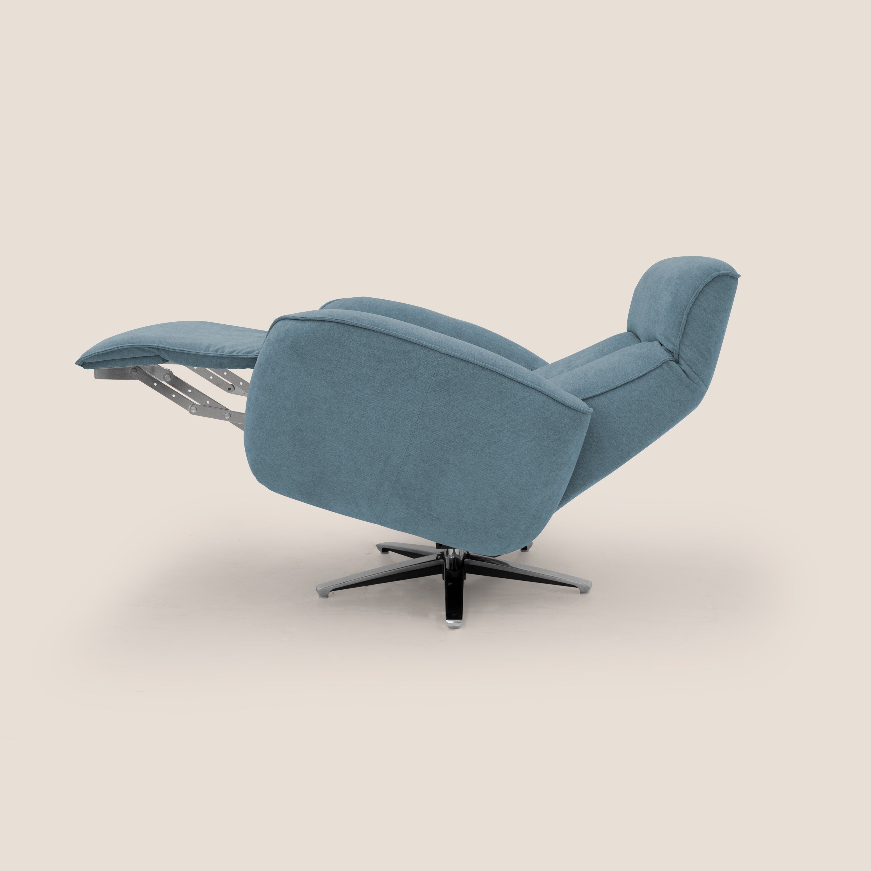 EVA Poltroncina RELAX in morbido tessuto impermeabile T02 carta da zucchero - divani.store