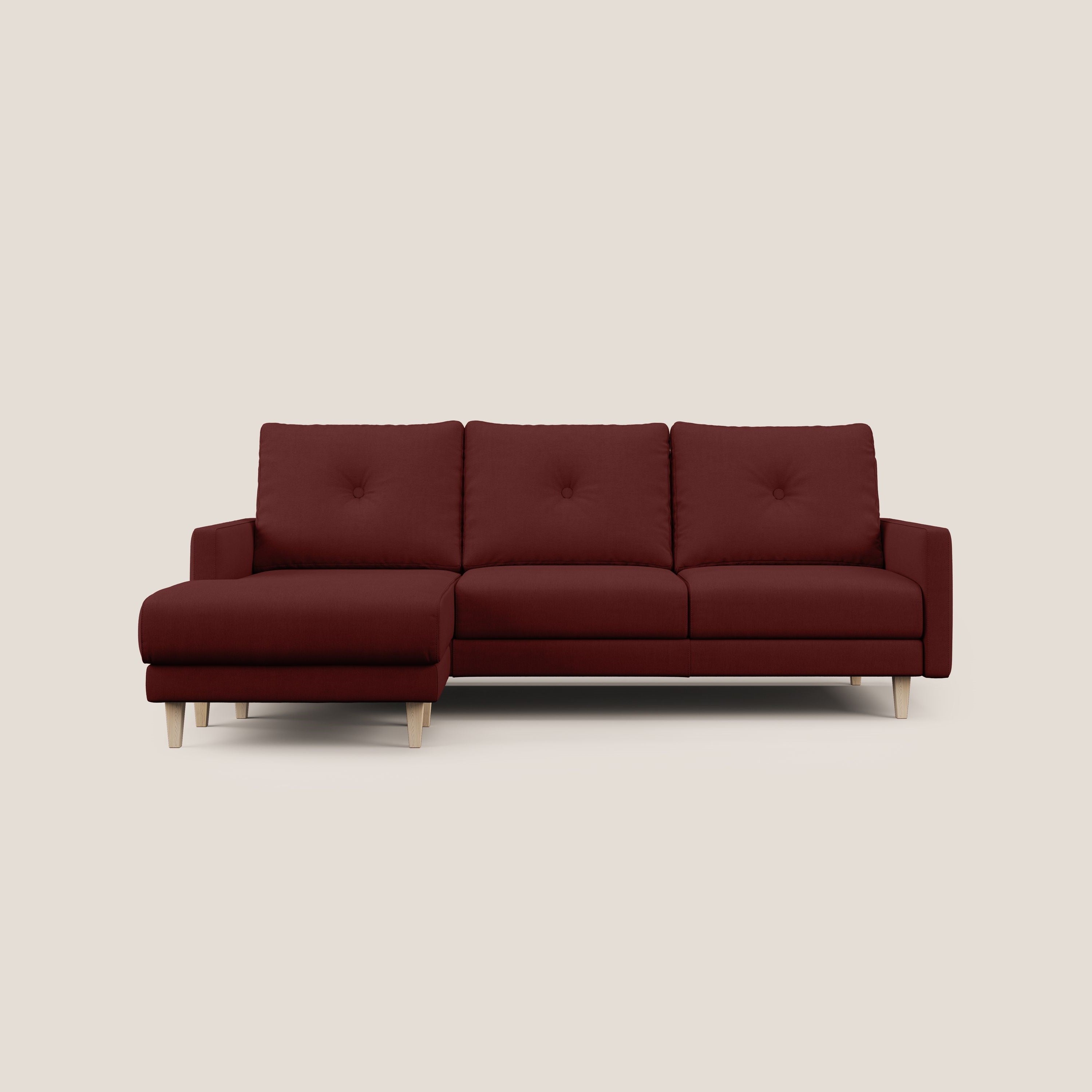 Matisse Divano angolare con sedute scorrevoli in tessuto morbido smacchiabile T17 - divani.store
