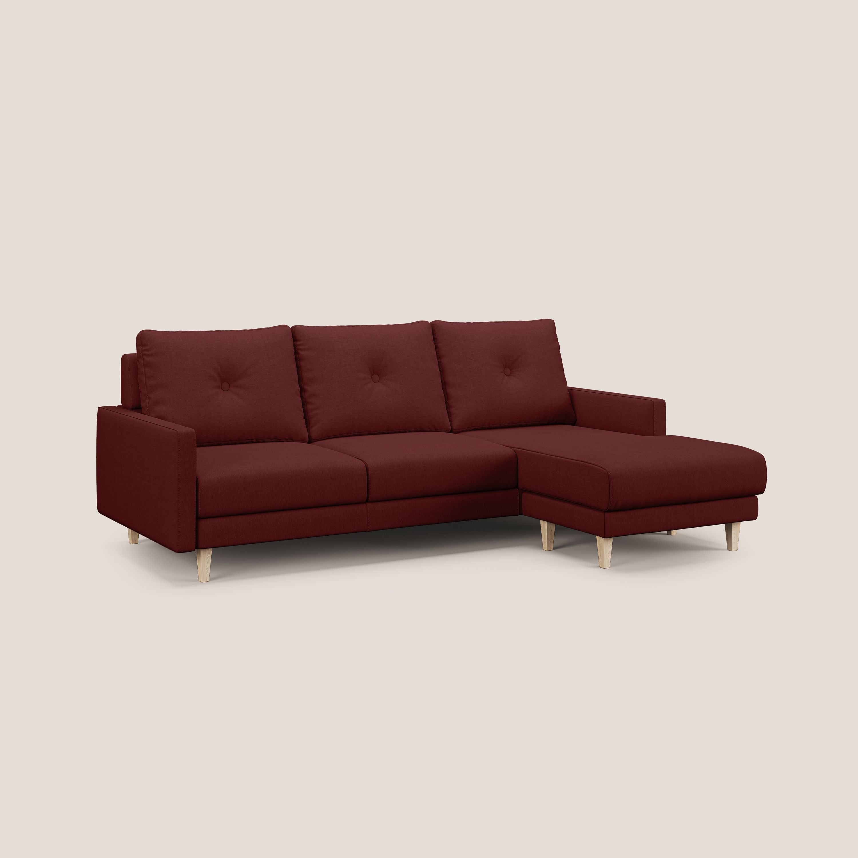 Matisse Divano angolare con sedute scorrevoli in tessuto morbido smacchiabile T17 - divani.store