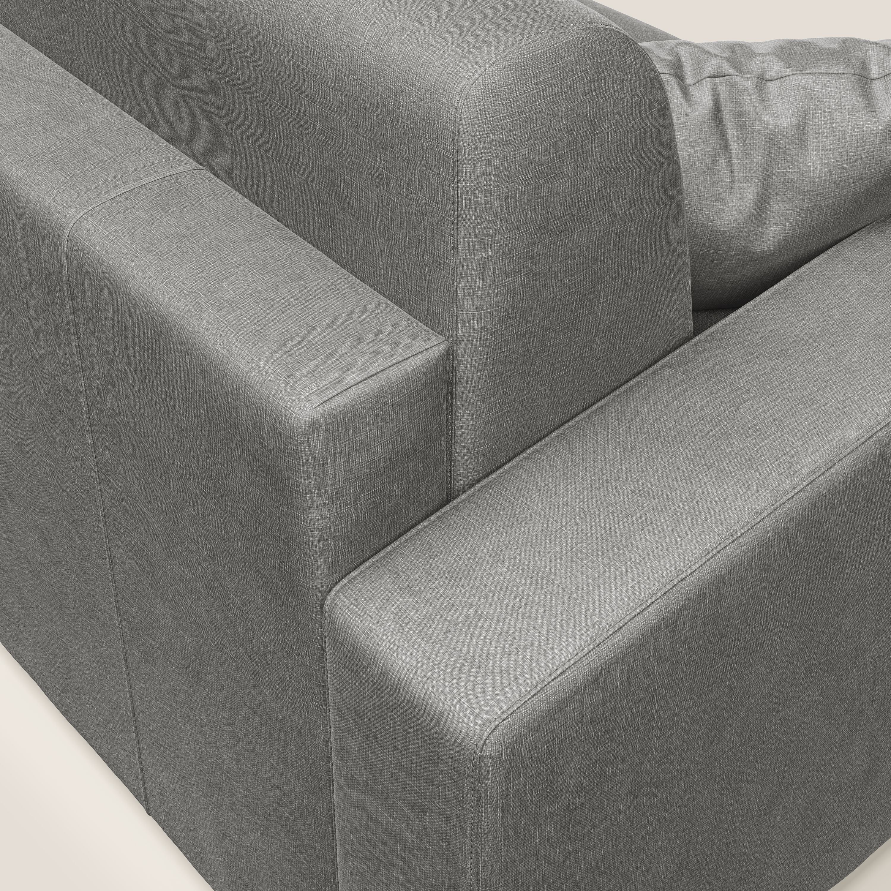 Lebron Divano letto matrimoniale in velluto morbido T01 grigio - divani.store