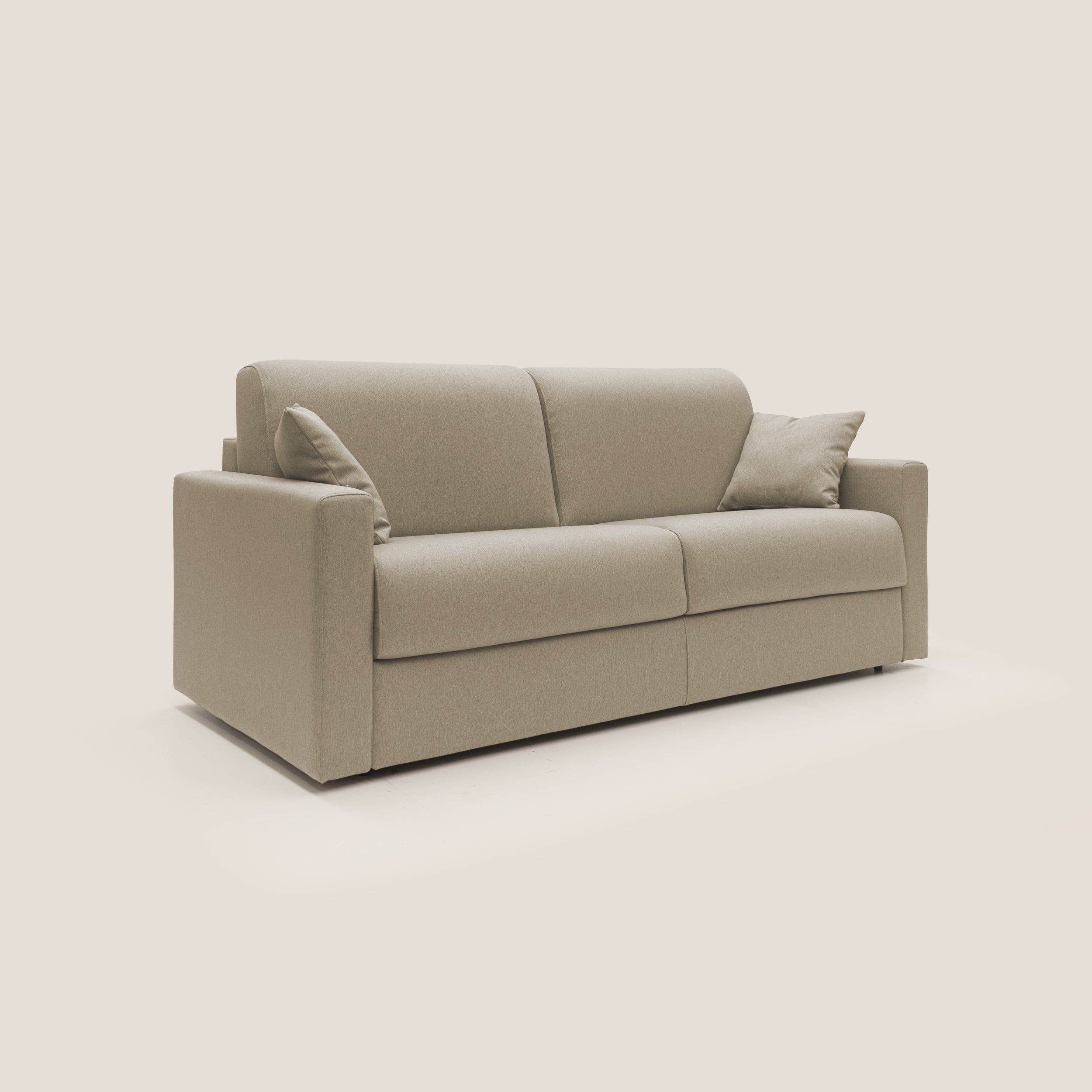 Chris Divano letto matrimoniale in tessuto impermeabile T13 beige - divani.store
