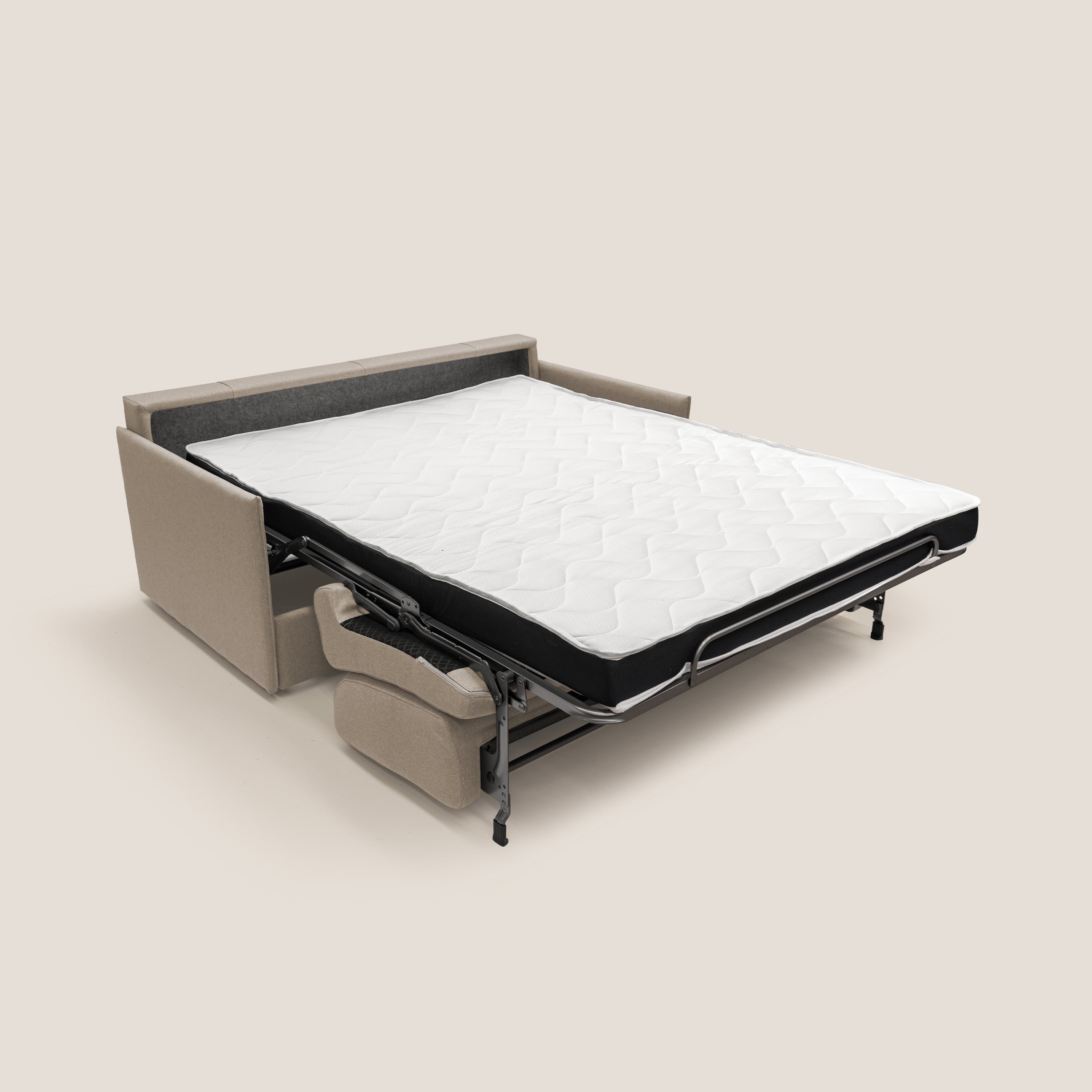 Evans Divano letto matrimoniale in tessuto impermeabile T13 beige - divani.store