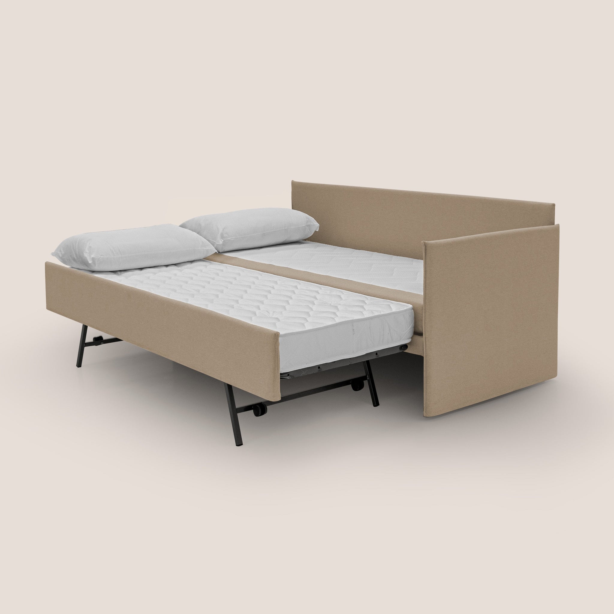 Durini Canapé duplex avec lits jumeaux et tissu effet coton imperméable T13