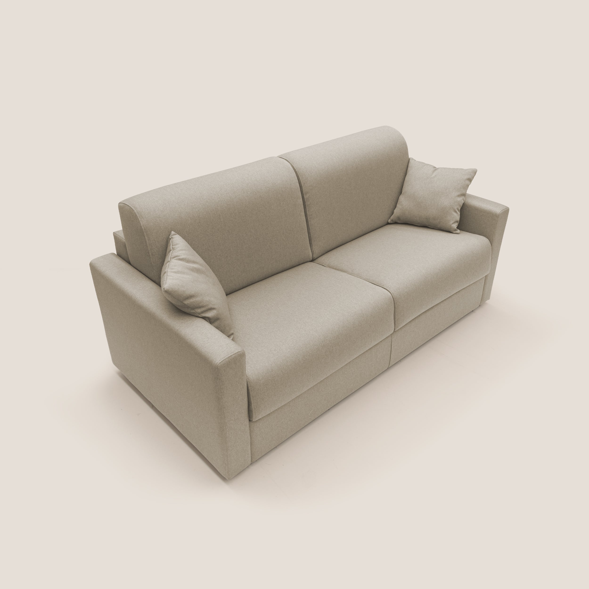 Chris Divano letto matrimoniale in tessuto impermeabile T13 beige - divani.store