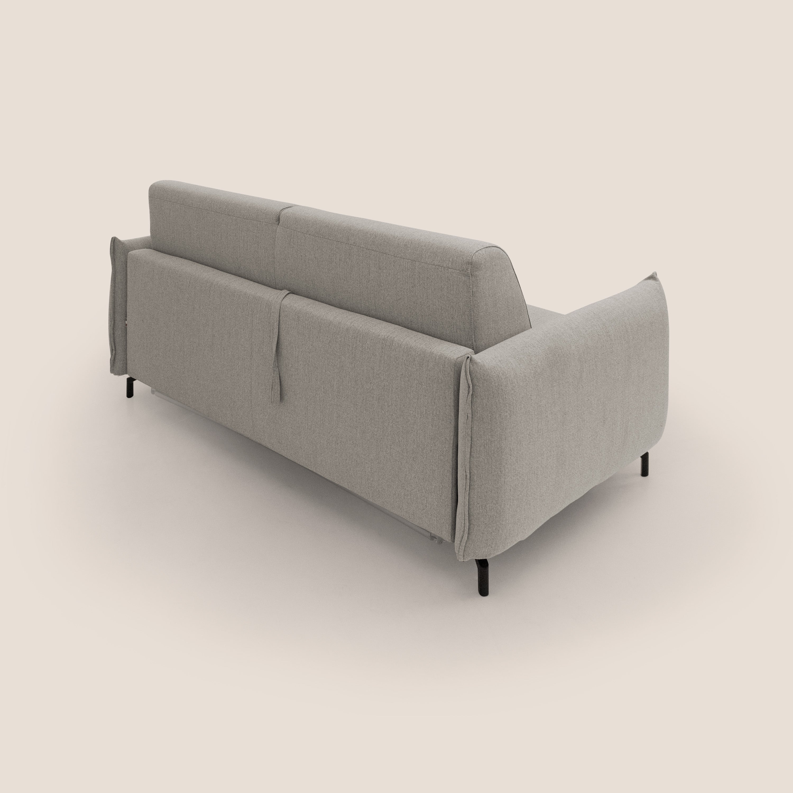 Scarlet divano letto in tessuto misto cotone impermeabile T19 beige - divani.store