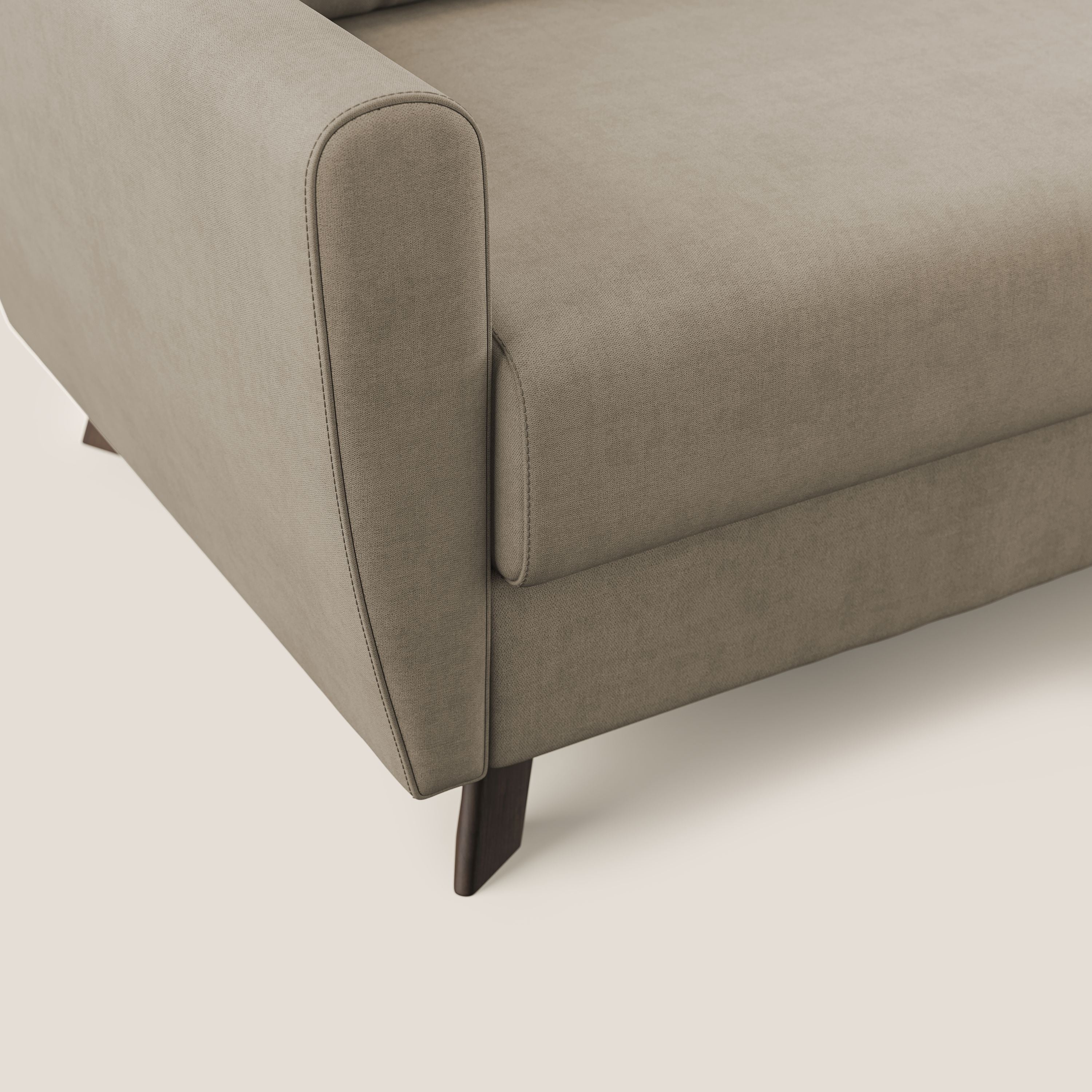 Callisto Divano letto matrimoniale in tessuto morbido impermeabile T02 beige - divani.store