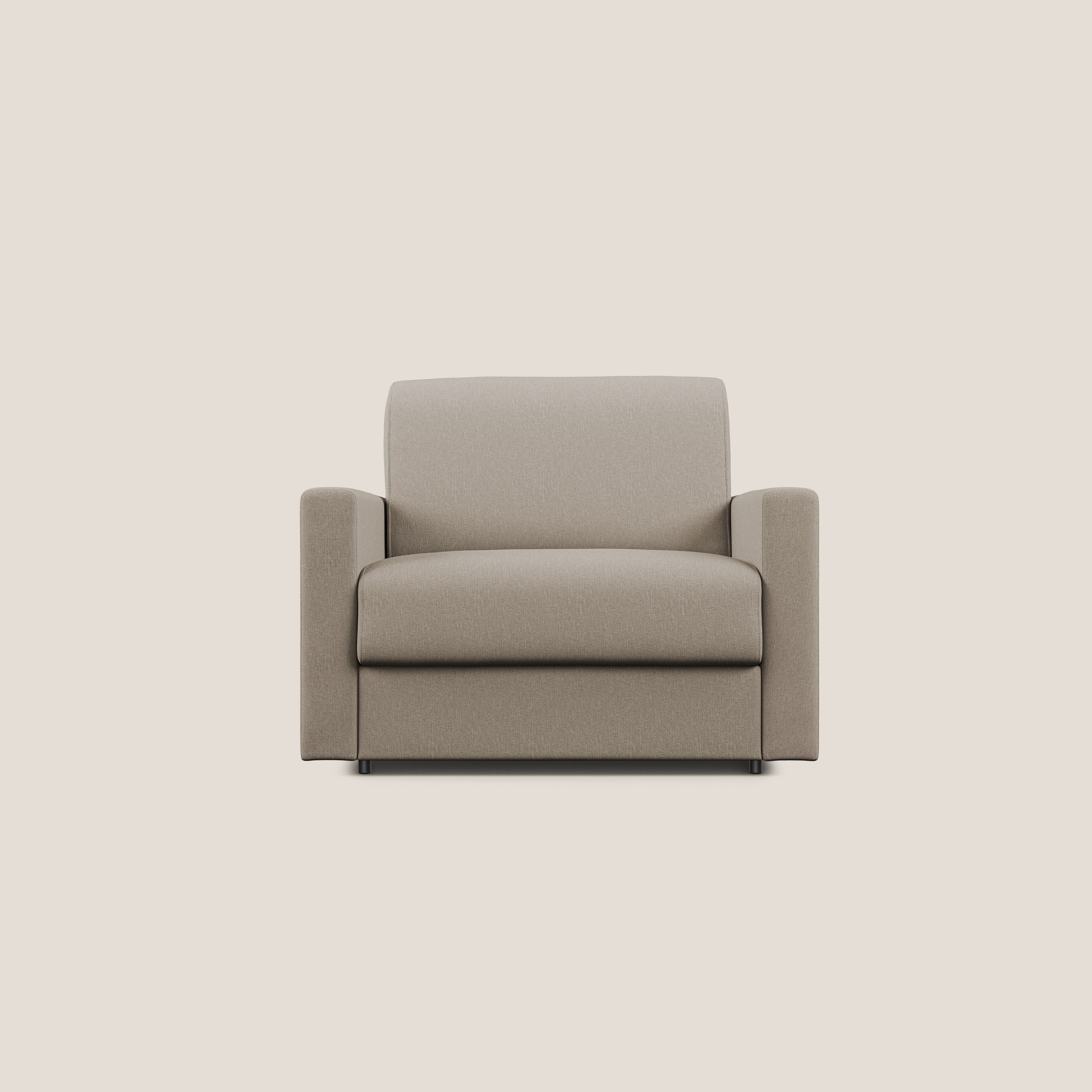 Chris poltrona letto in tessuto impermeabile T13 beige - divani.store