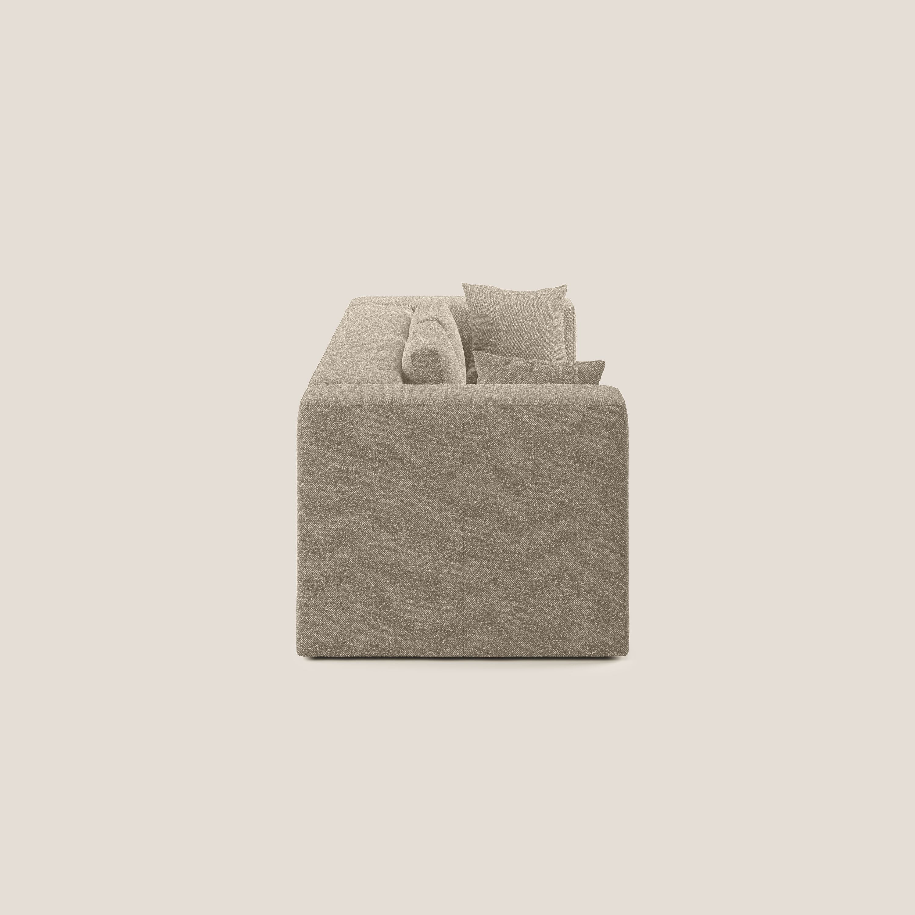 Shop online Nettuno divano moderno componibile in morbido tessuto bouclè T07 beige - divani.store