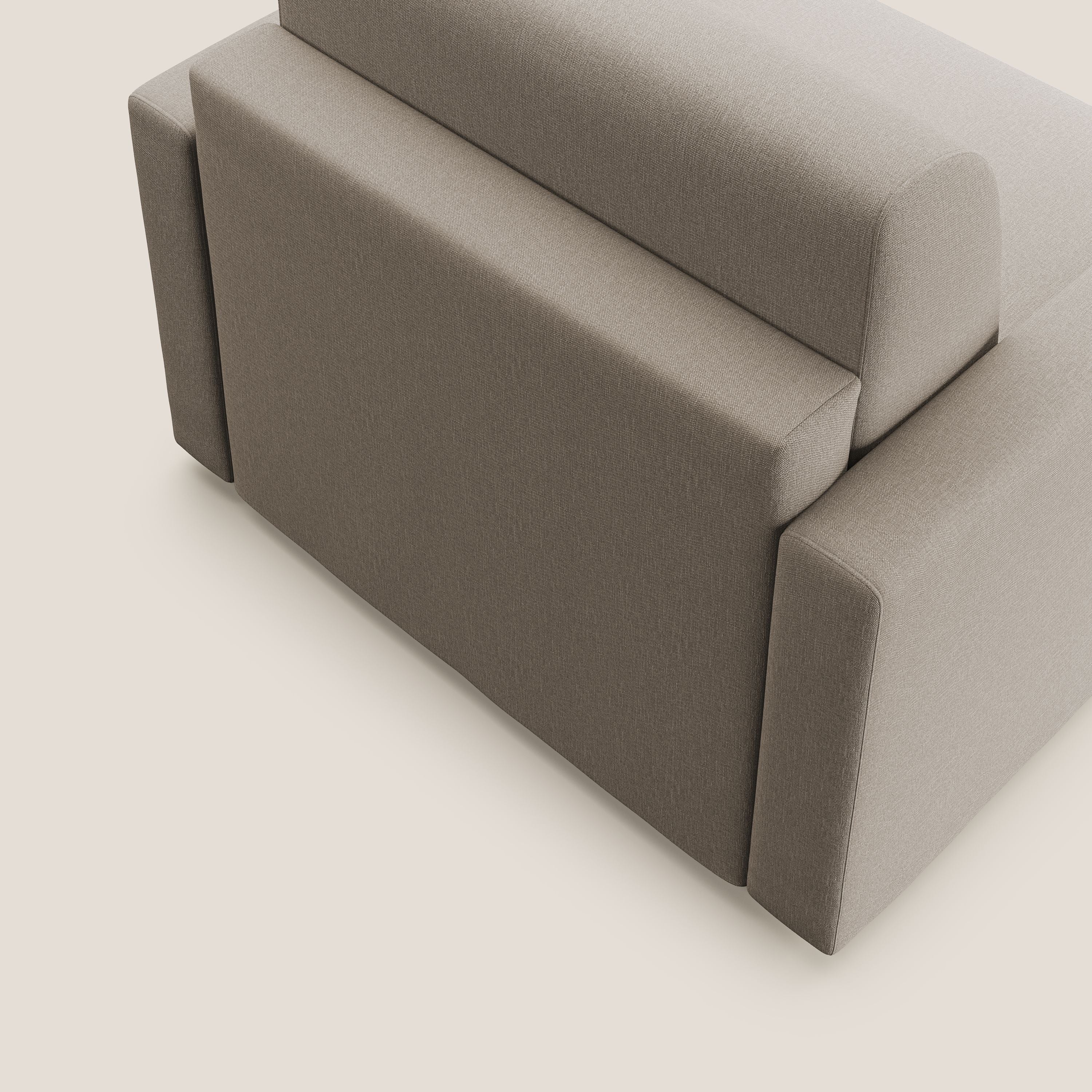 Chris poltrona letto in tessuto impermeabile T13 beige - divani.store