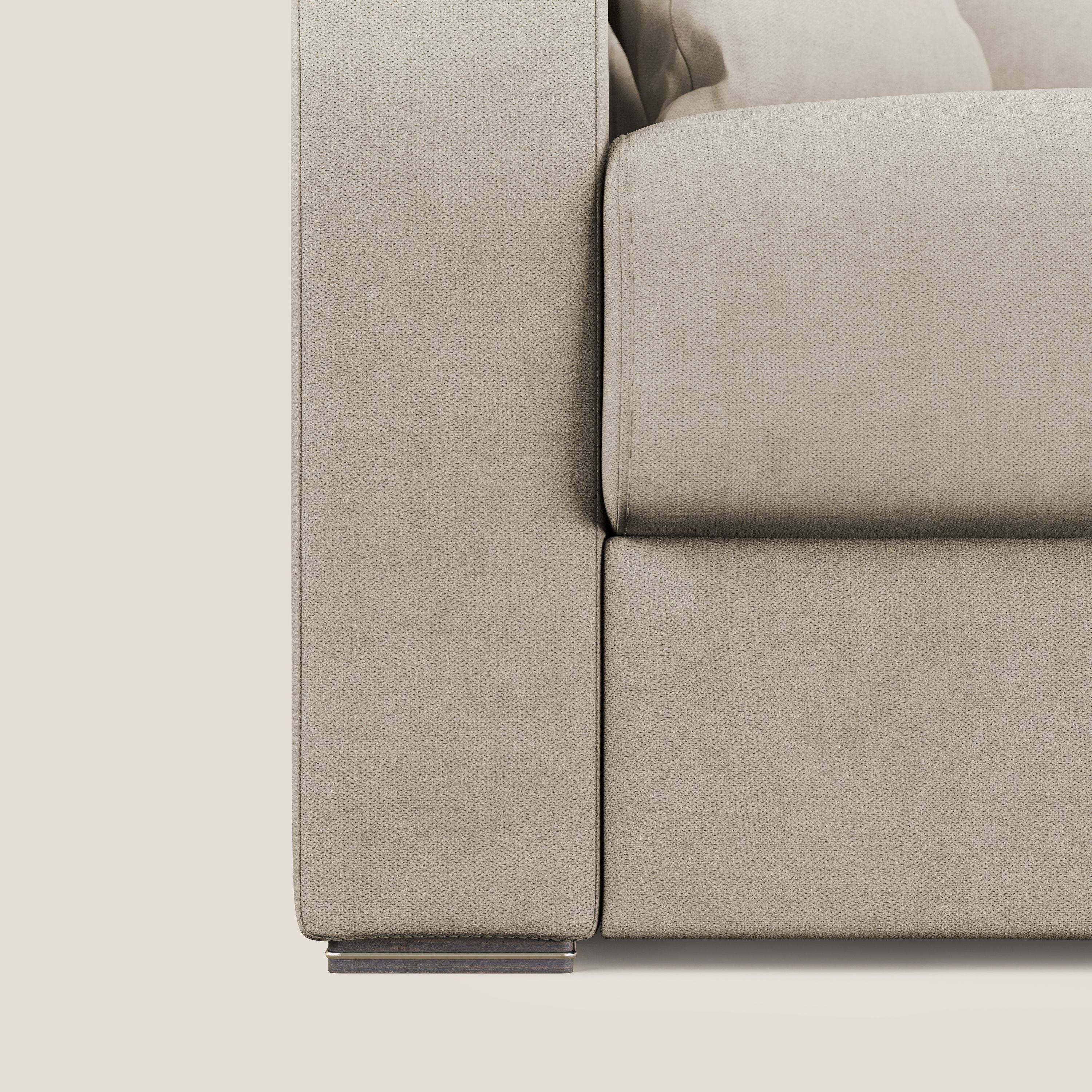 Best Divano letto angolare in tessuto impermeabile T02 beige - divani.store