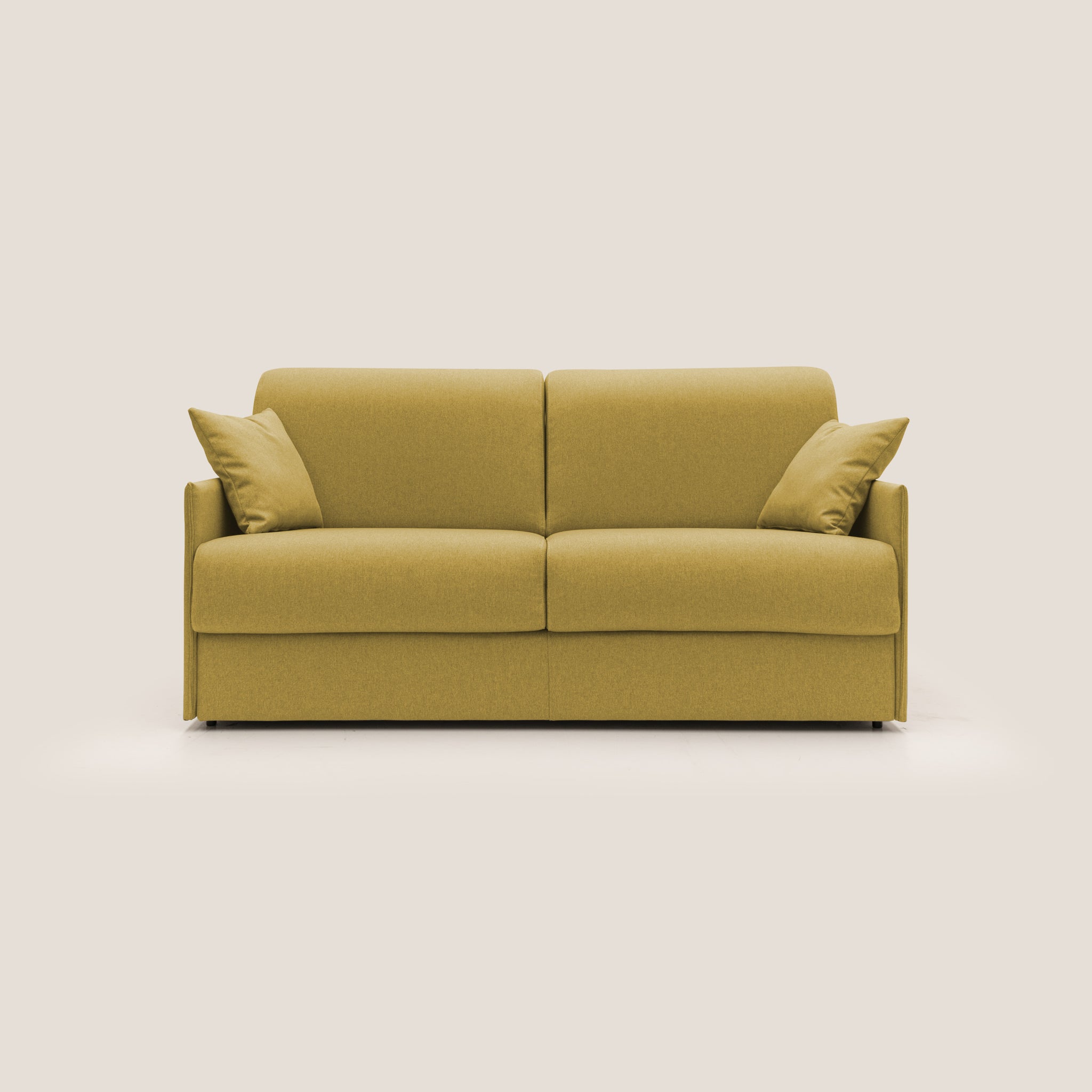 Evans Canapé convertible 169cm ( mat. 140 x 197cm) en tissu imperméable T13 Jaune