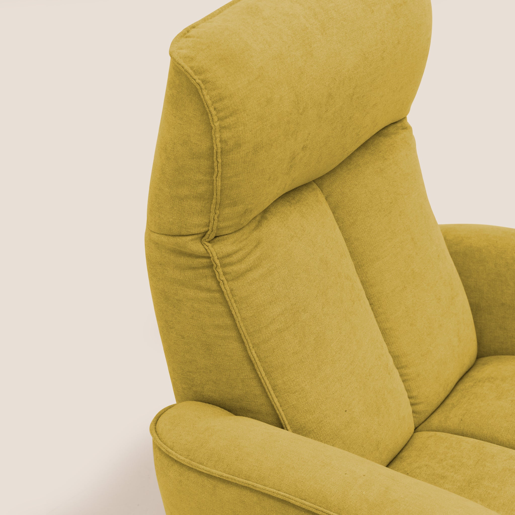 EVA fauteuil RELAX MANUEL en tissu imperméable T02 JAUNE