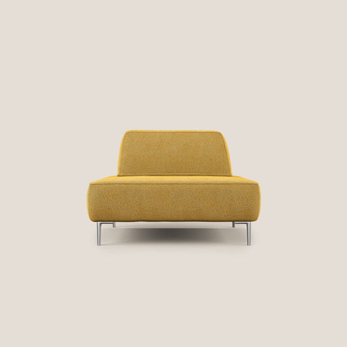 Newton poltrona modulare con schienali movibili T07 giallo - divani.store