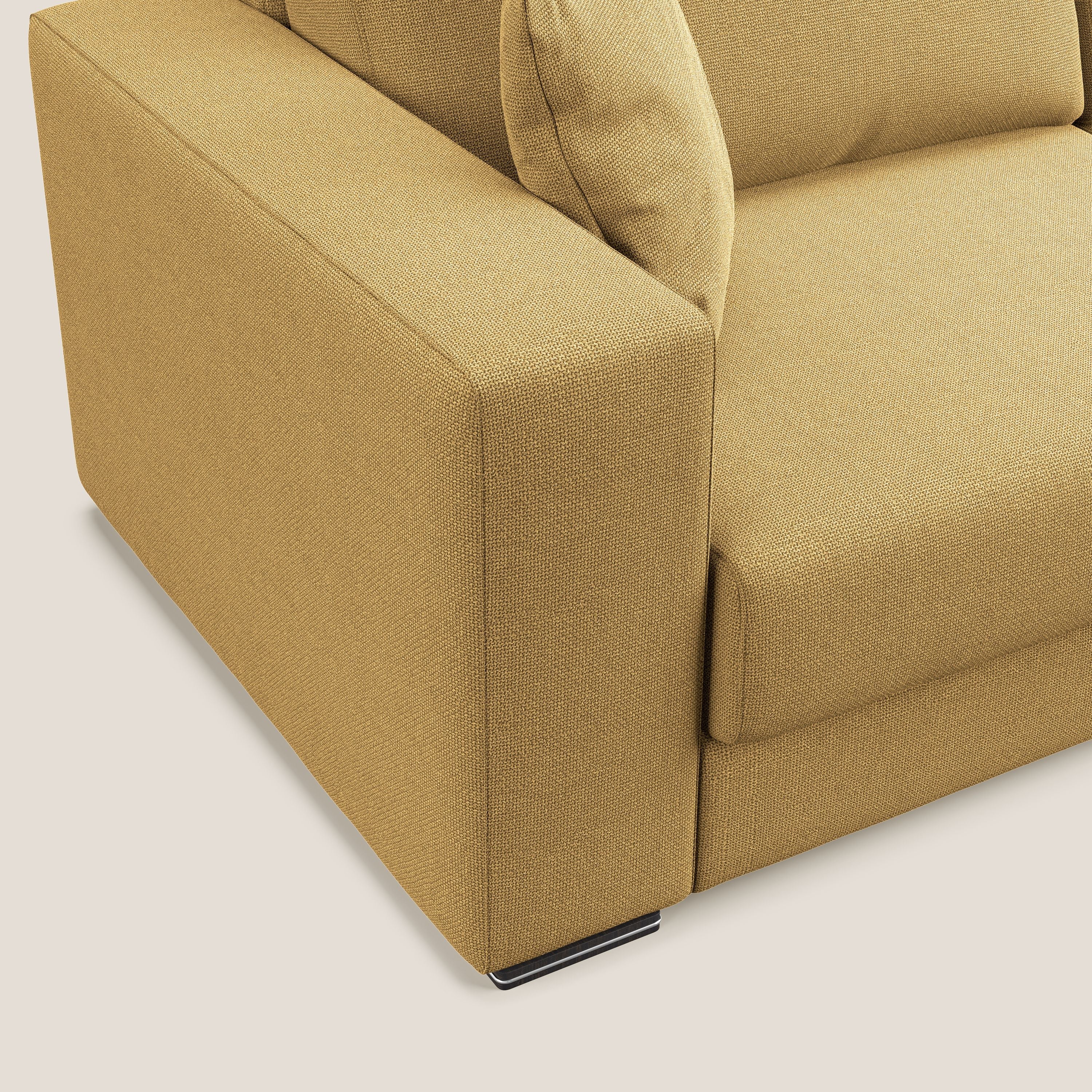 Marte divano in tessuto smacchiabile impermeabile T08 giallo - divani.store