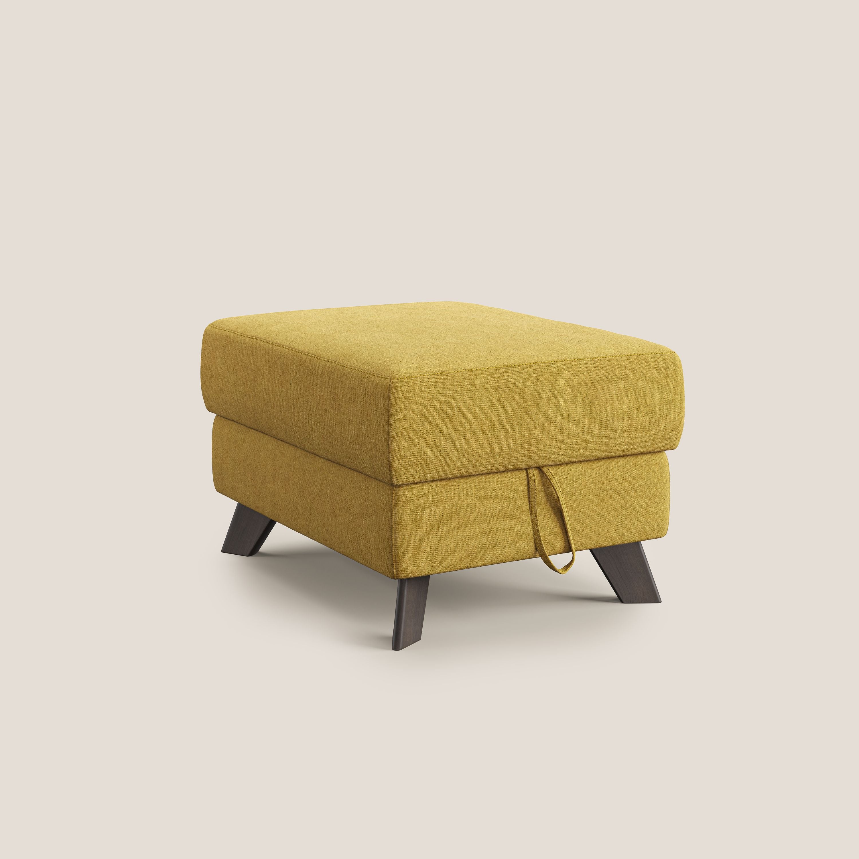 Tabouret De Rangement Pliable En Toile De Jute - 32x32x32 Cm, Charge 100 Kg, Jaune, Pour Chambre, Couloir - 11