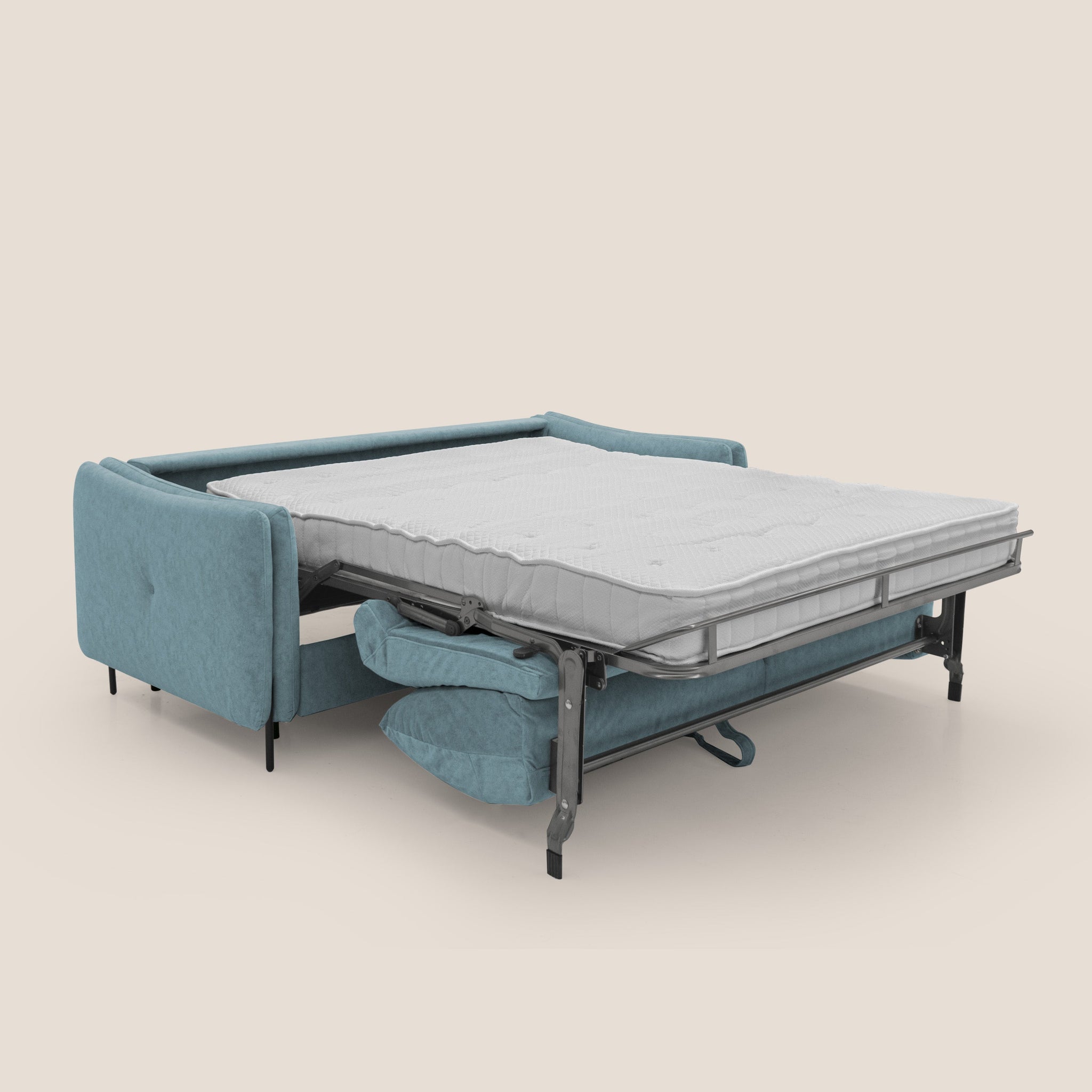 Gregory Canapé convertible avec matelas H18 cm en microfibre effet velours imperméable T09