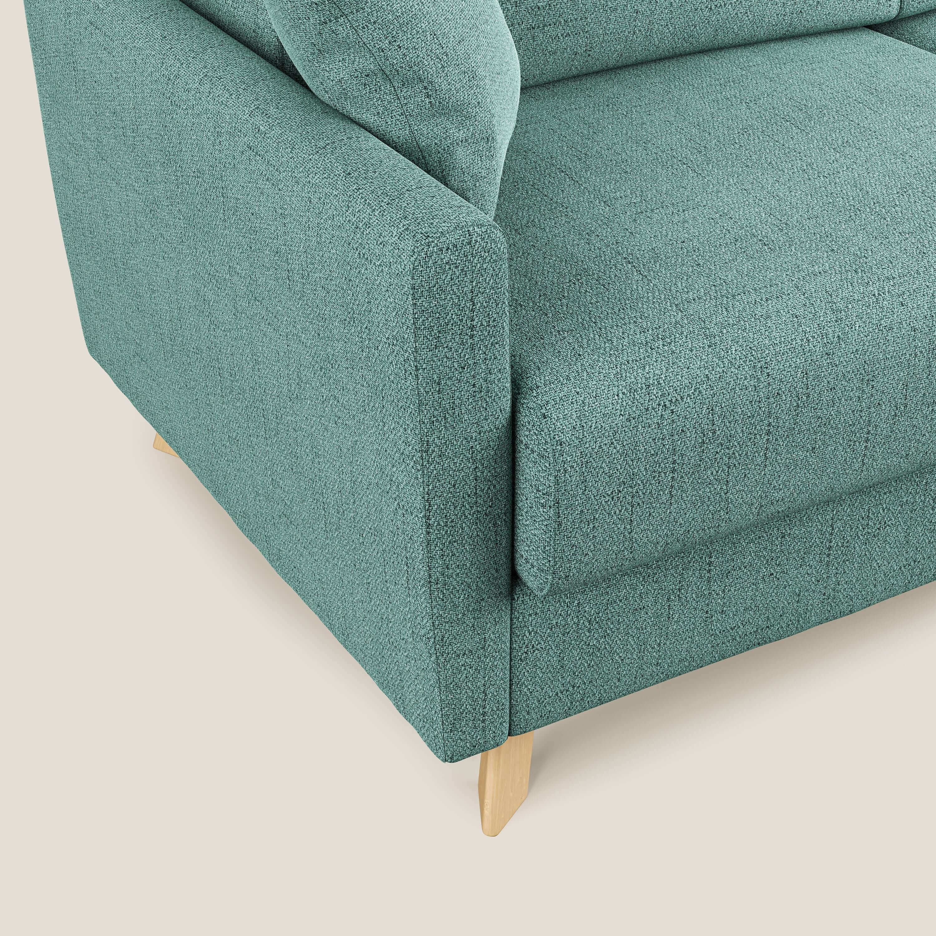 Edgar divano letto matrimoniale in tessuto felis impermeabile T03 verde acqua - divani.store