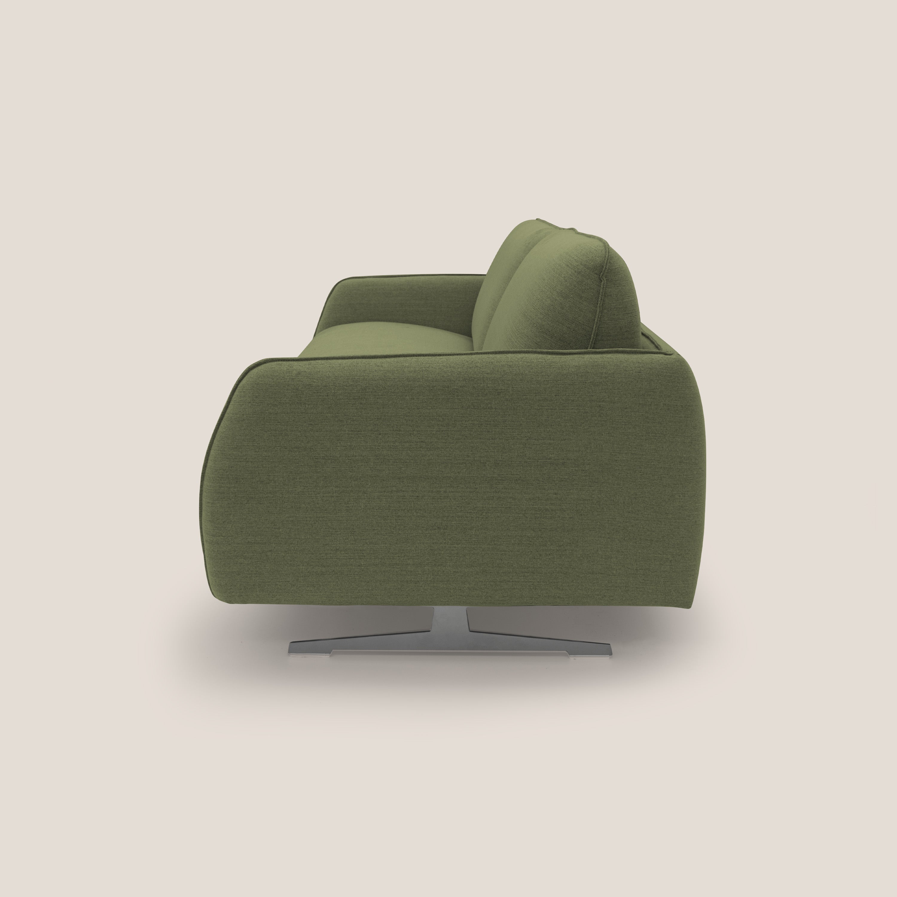 Texas Divano letto matrimoniale moderno in tessuto impermeabile T19 verde - divani.store