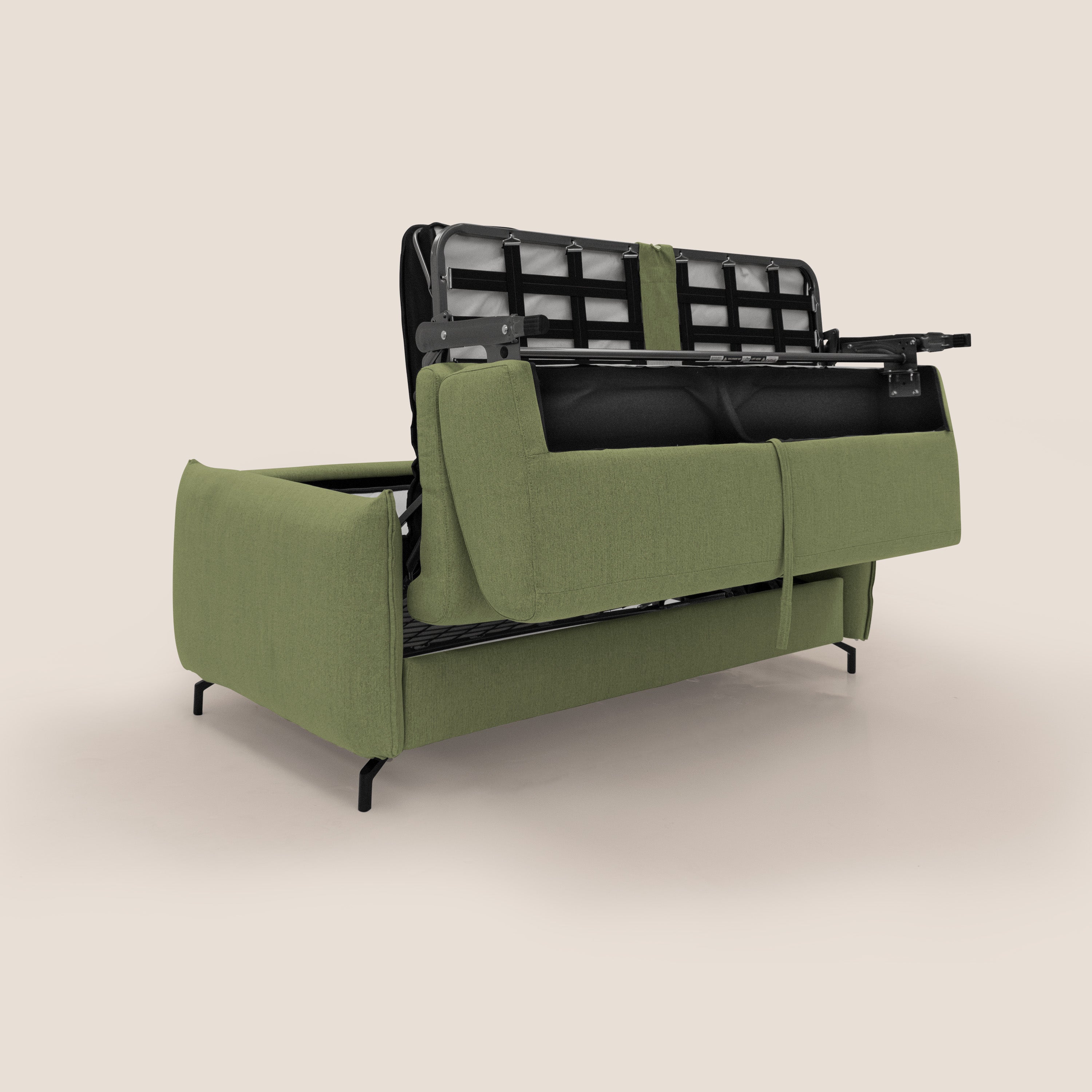 Scarlet canapé convertible en tissu mixte  coton imperméable T19 vert