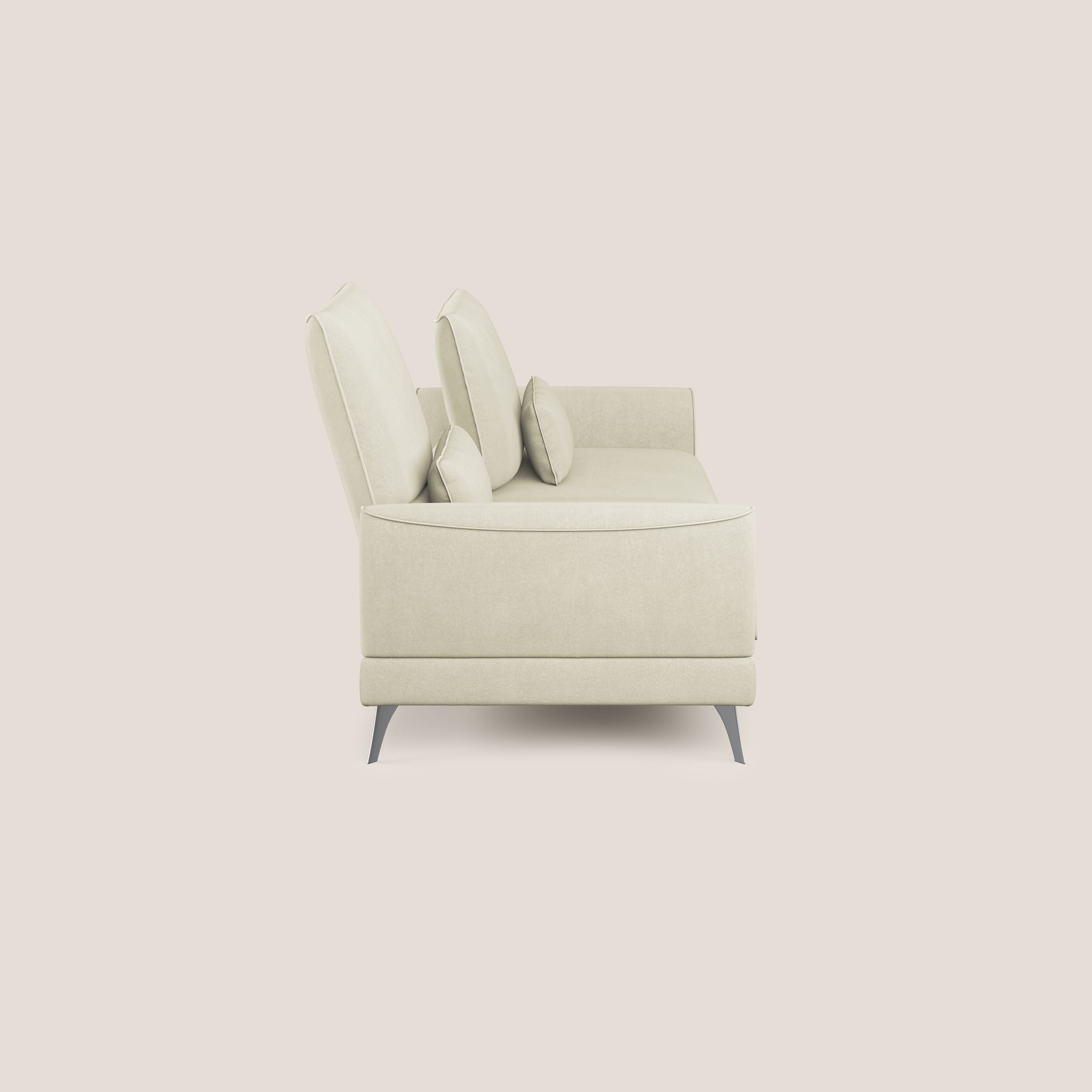 Tommy Divano relax con schienali traslanti in microfibra smacchiabile T11 panna - divani.store
