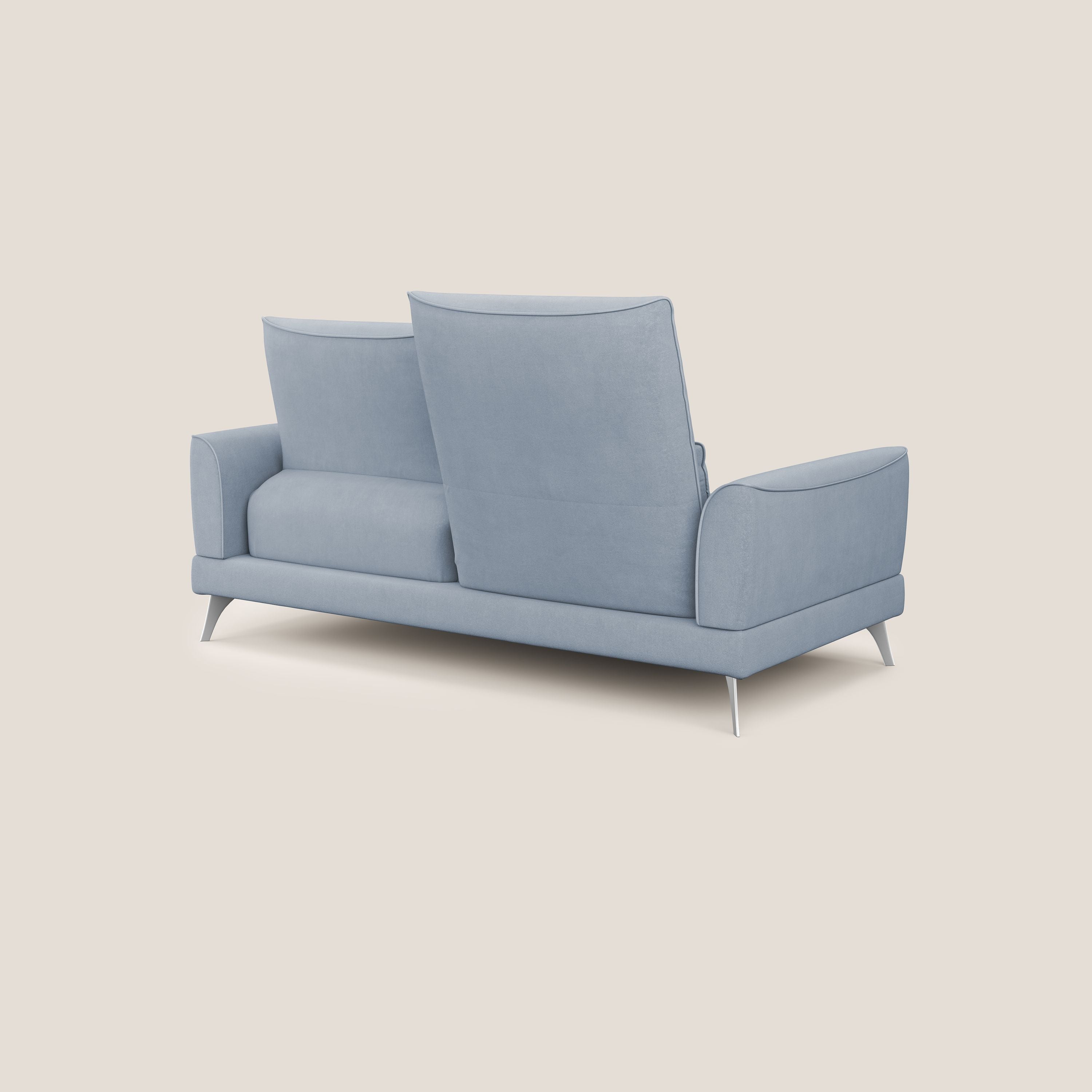 Tommy Divano relax con schienali traslanti in microfibra smacchiabile T11 carta da zucchero - divani.store