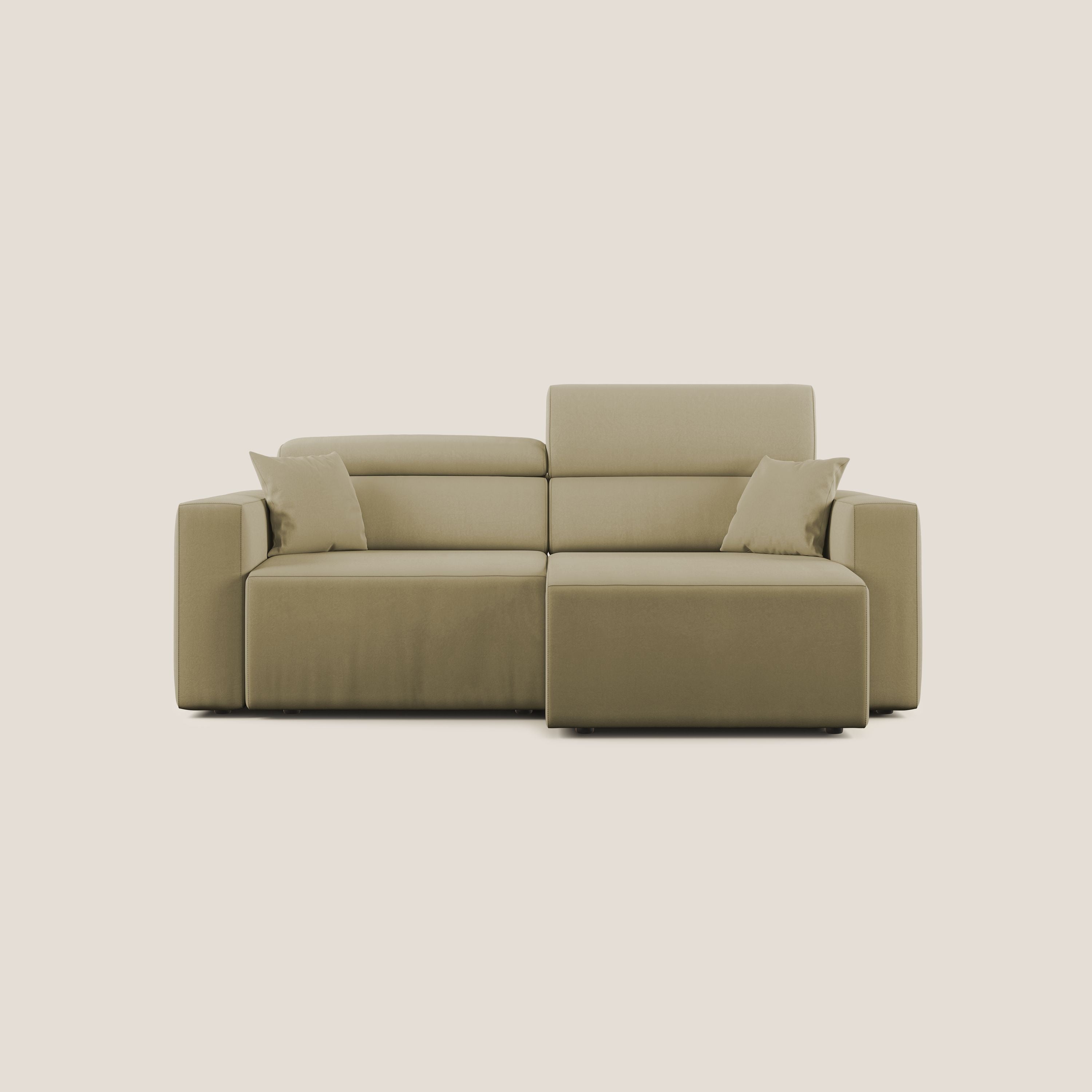 Orwell divano con seduta estraibile in microfibra smacchiabile T11 beige - divani.store
