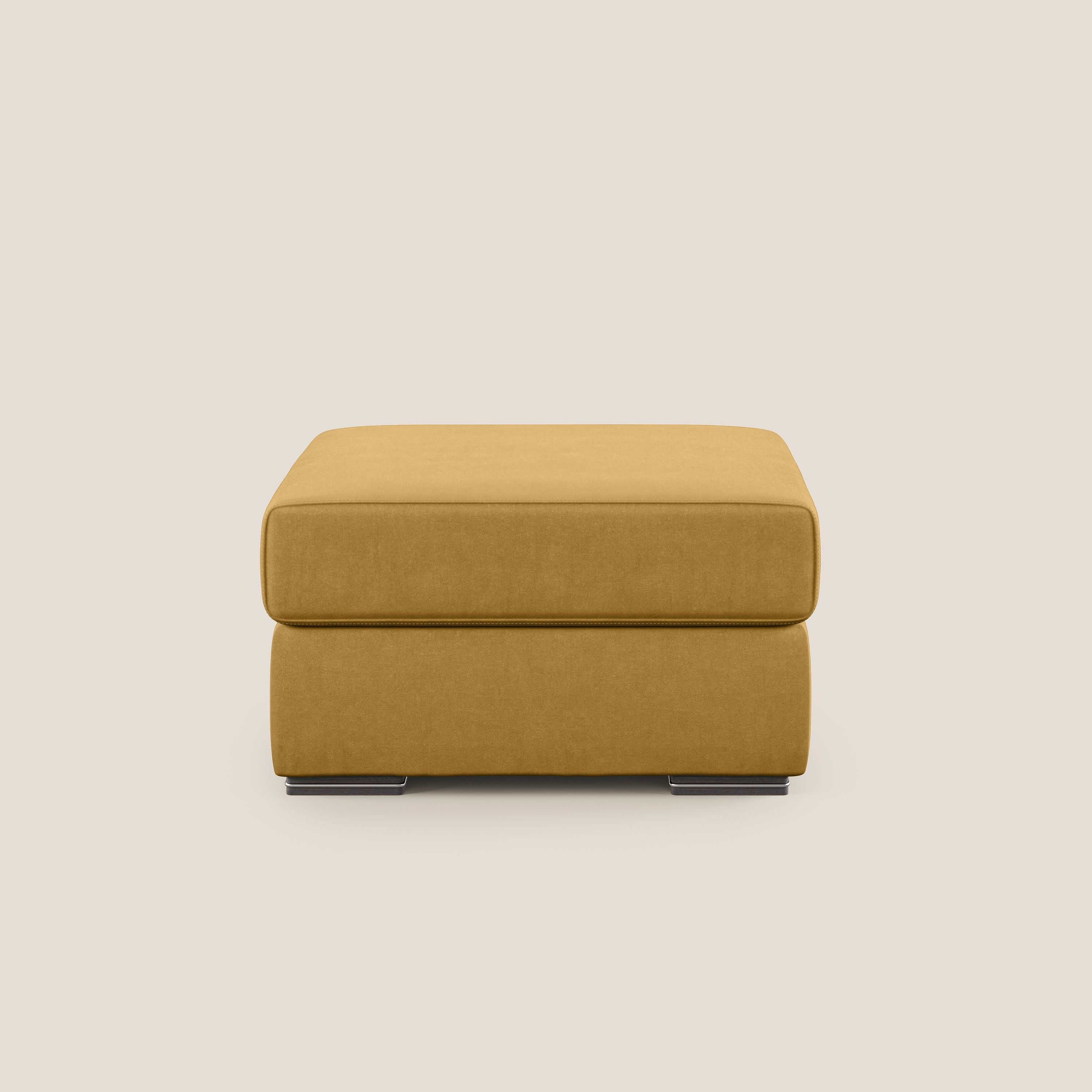 Sun pouf apribile contenitore in microfibra smacchiabile T11 giallo - divani.store