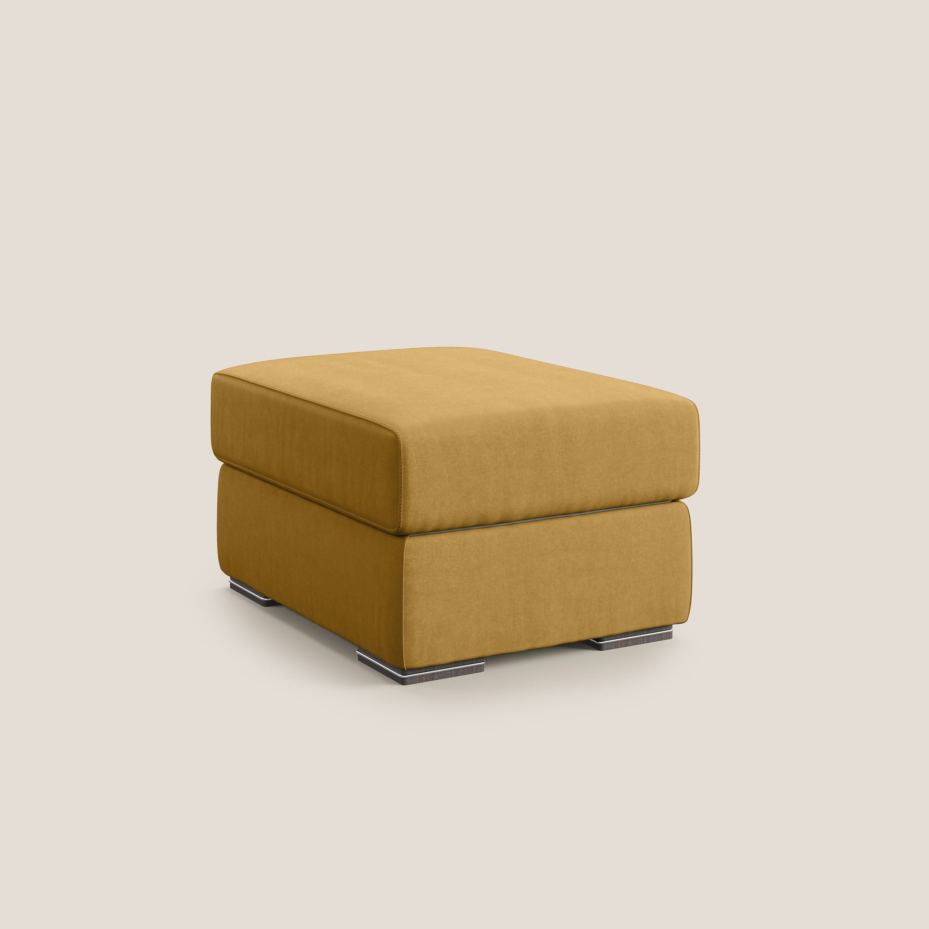 Sun pouf apribile contenitore in microfibra smacchiabile T11 giallo - divani.store