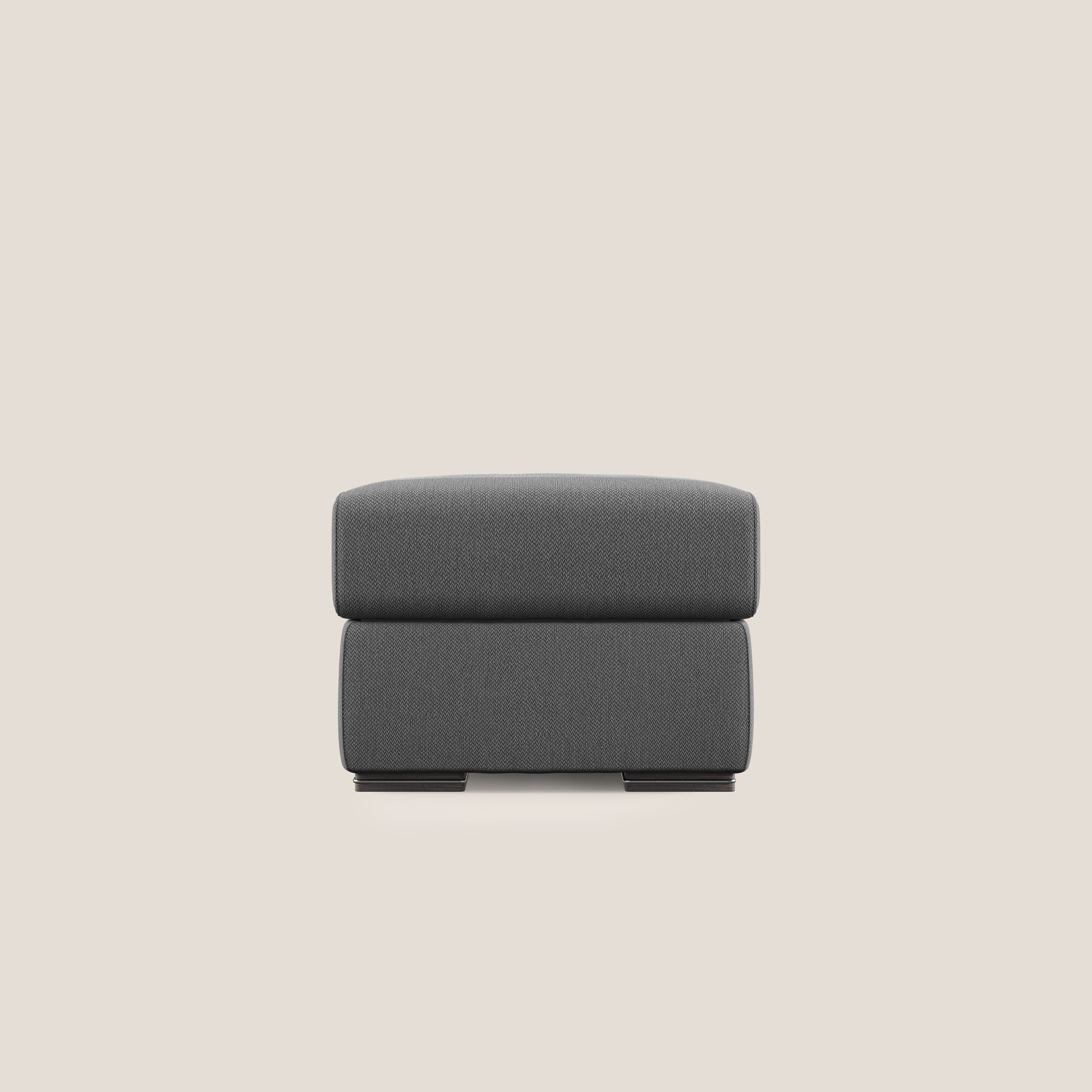 Sun pouf apribile contenitore in tessuto smacchiabile ad acqua T05 antracite - divani.store