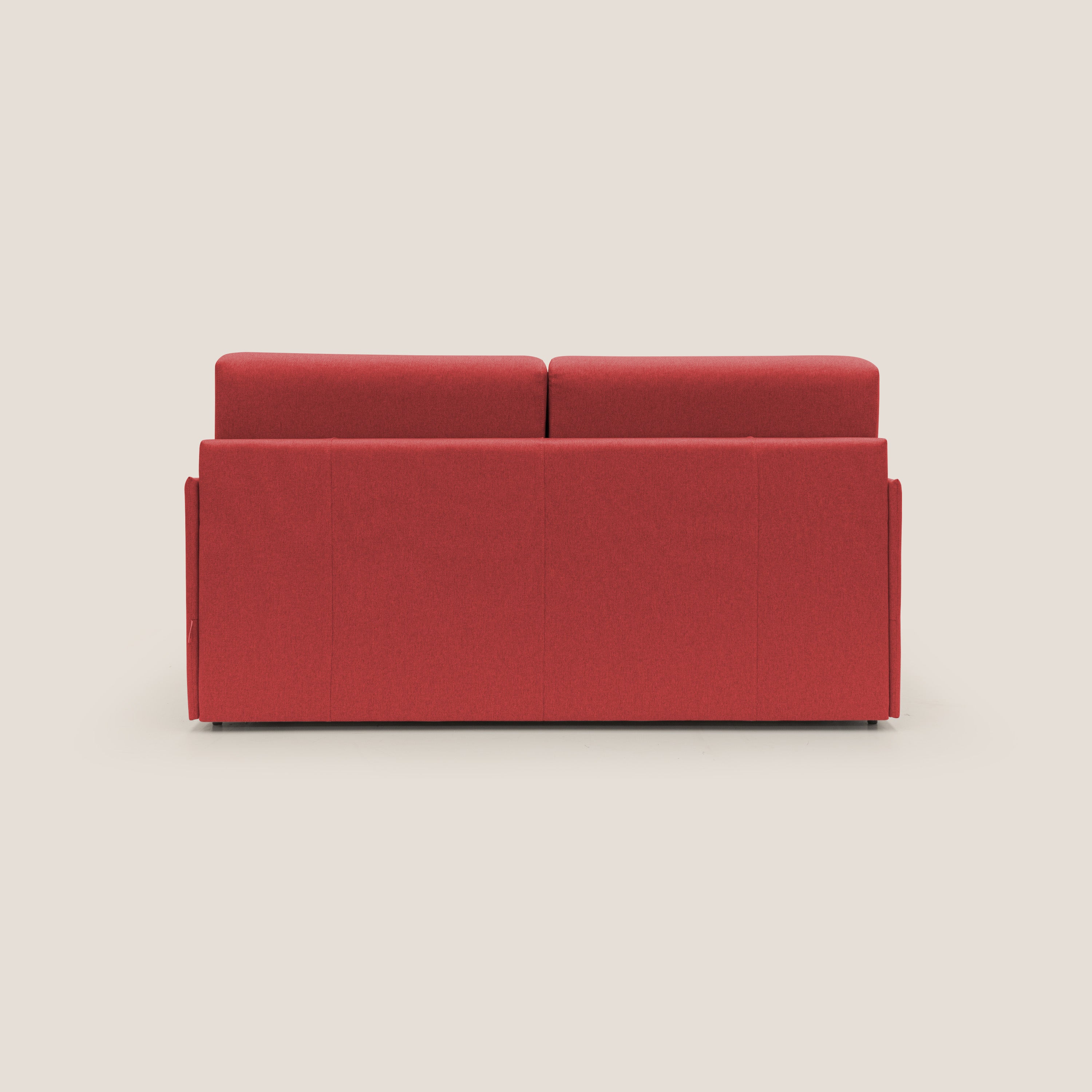 Evans Divano letto 189cm (mat. 160x197 cm) in tessuto impermeabile T13 colore ROSSO - divani.store