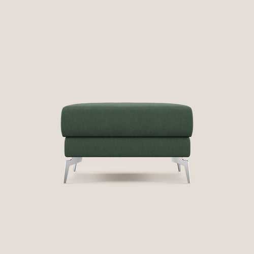 Star Pouf con piedini alti in microfibra impermeabile T11 verde - divani.store