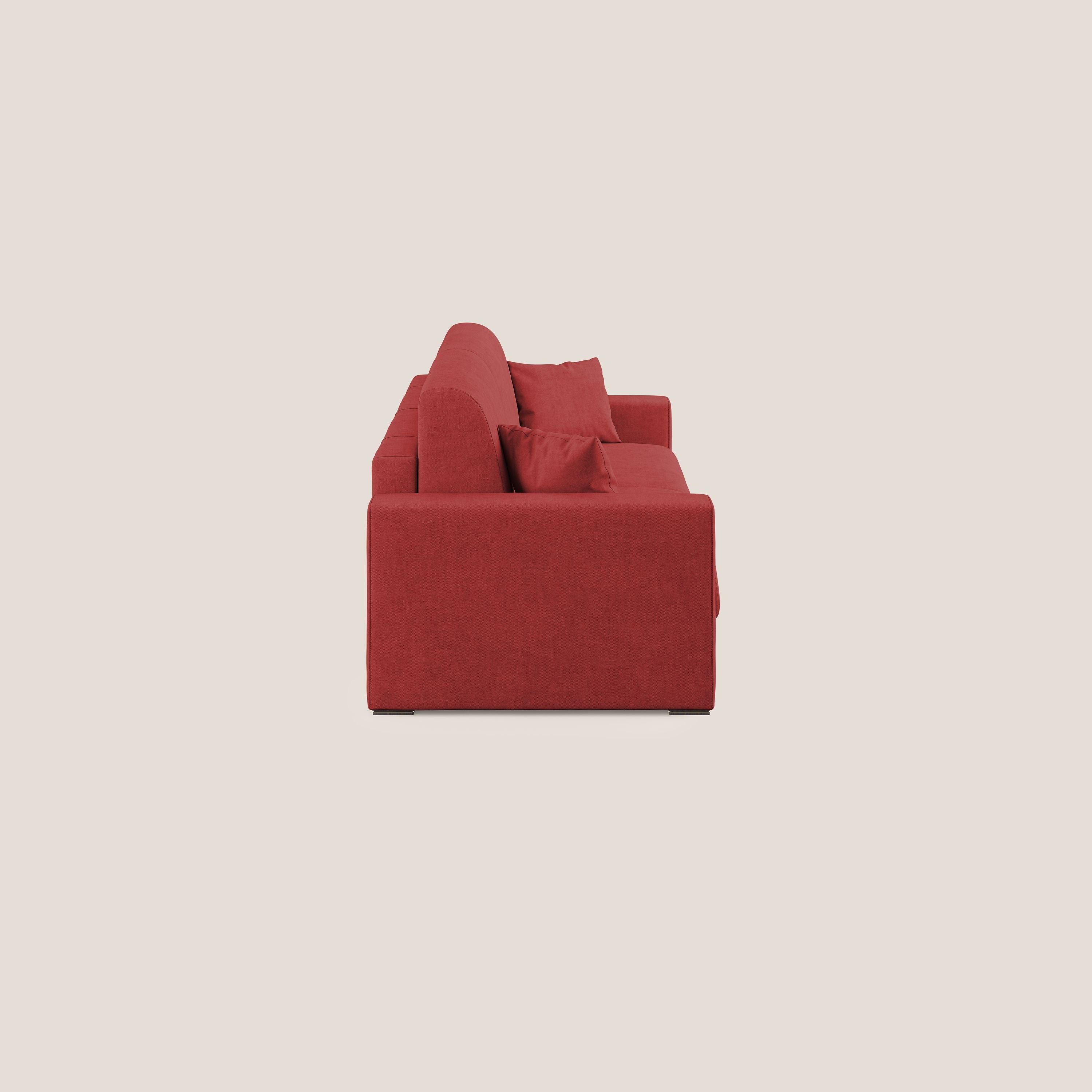 Best Divano letto matrimoniale in tessuto impermeabile T02 rosso - divani.store